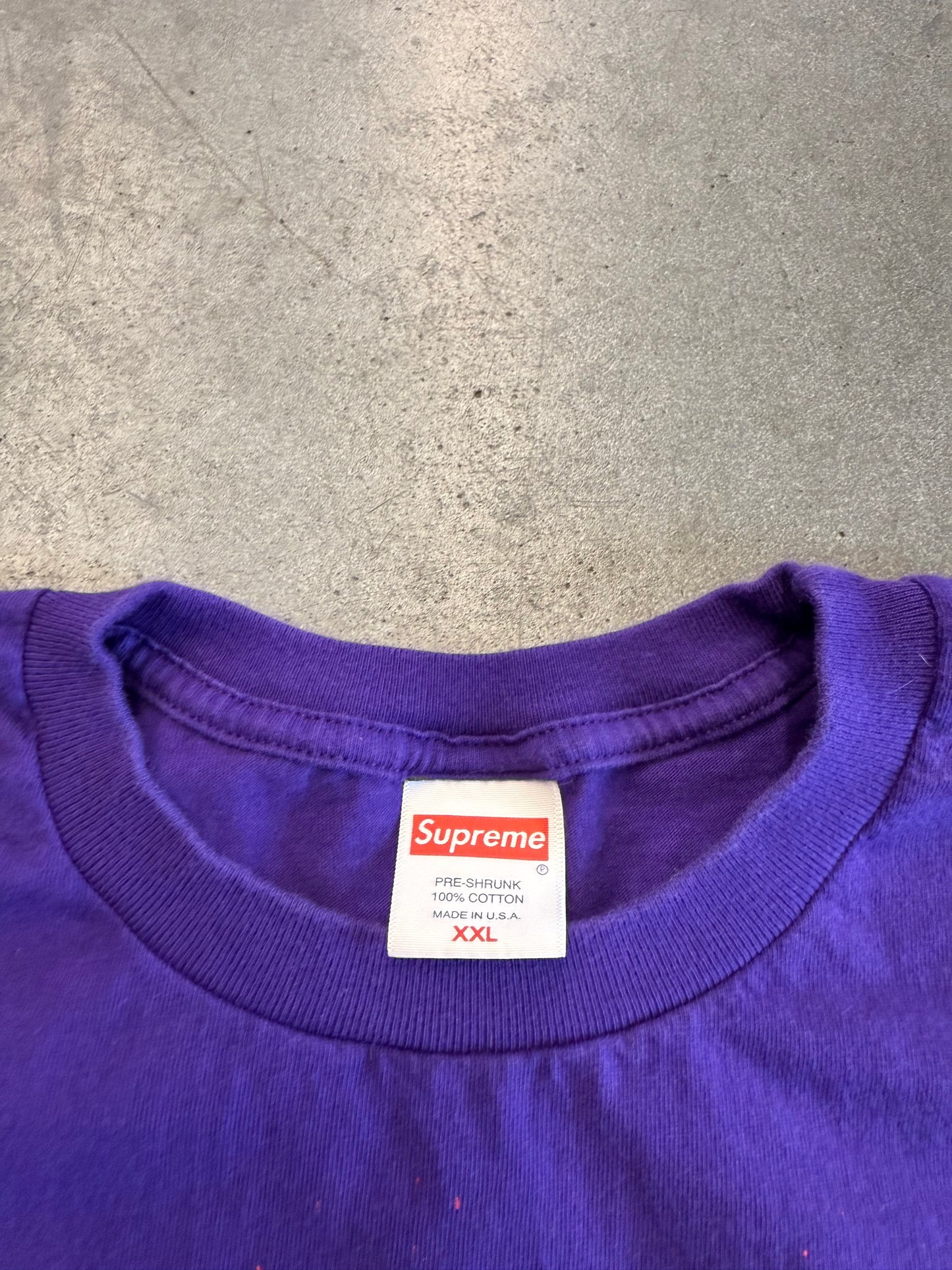 SS22 SUPREME RALPH STEADMAN SKULL TEE - PURPLE (2XL)