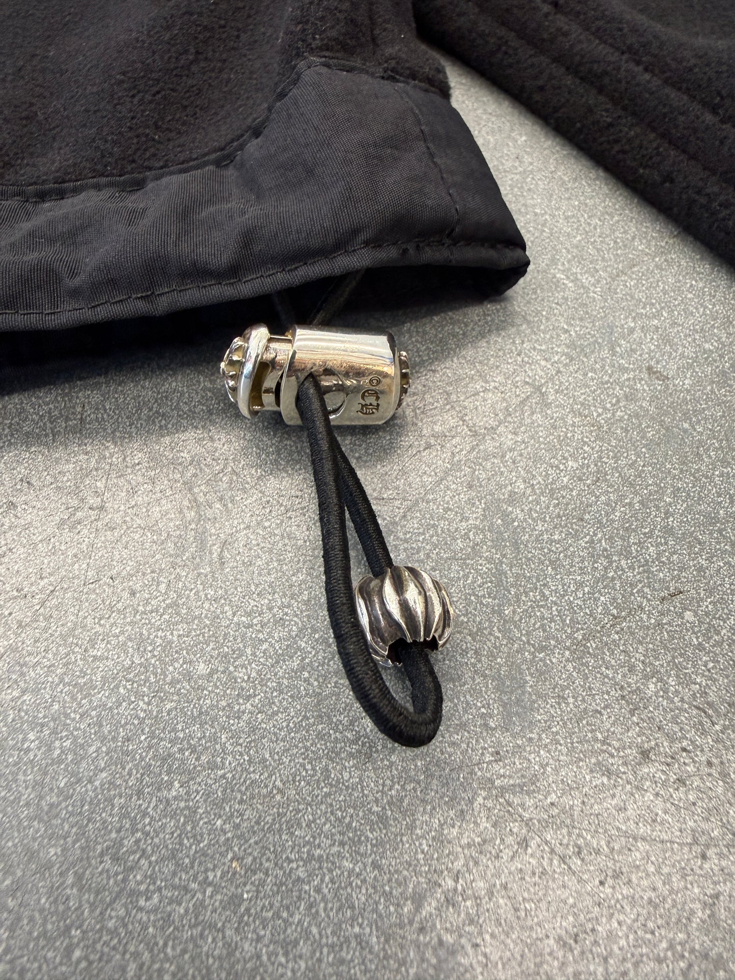 CHROME HEARTS 'TARDY SWEEP' Y NOT POLAR FLEECE QUARTER ZIP SWEATER