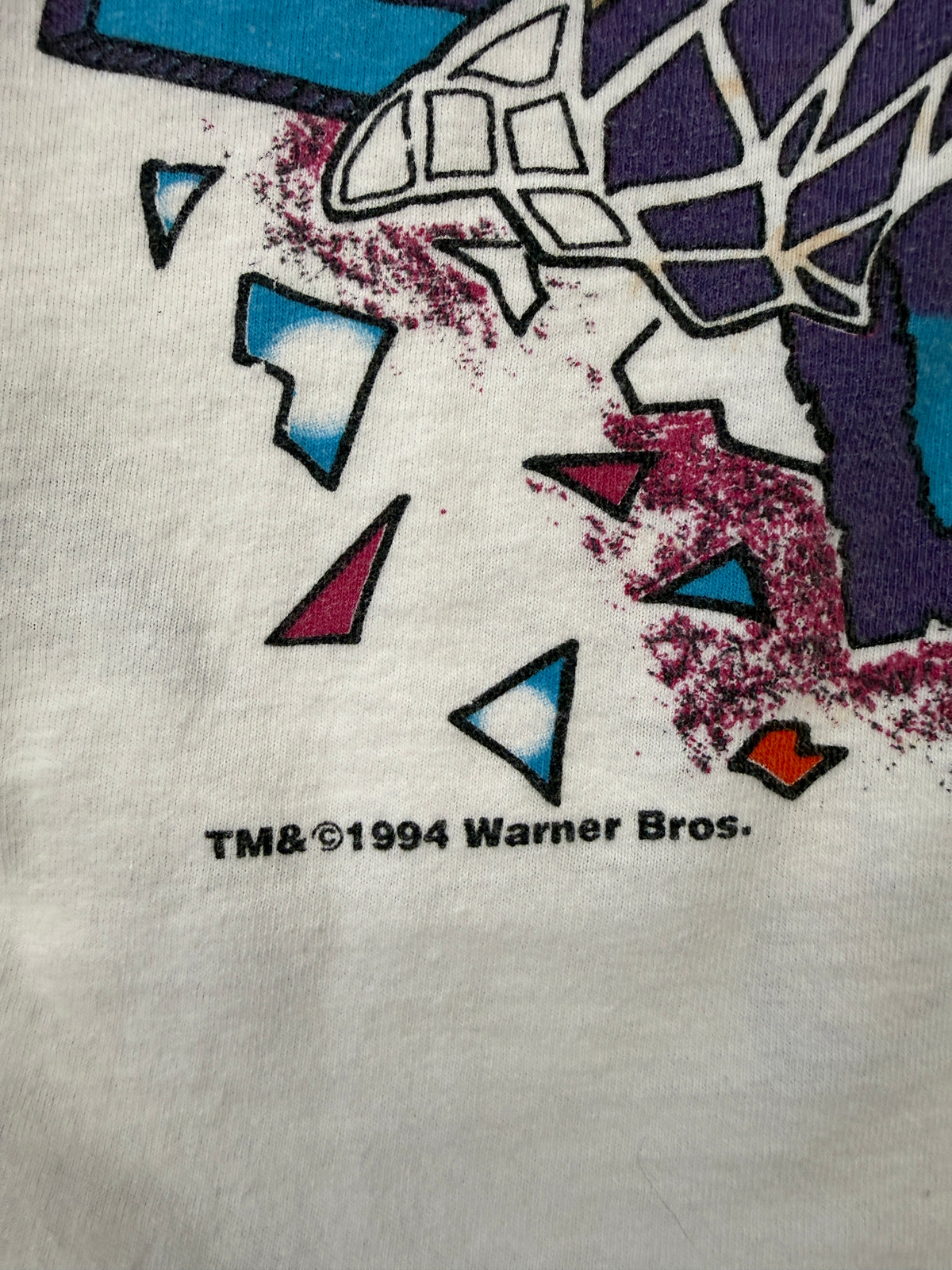 1994 ANIMAL ON THE COURT MONSTER DUNKER TAZ TEE (PULLED TAG)