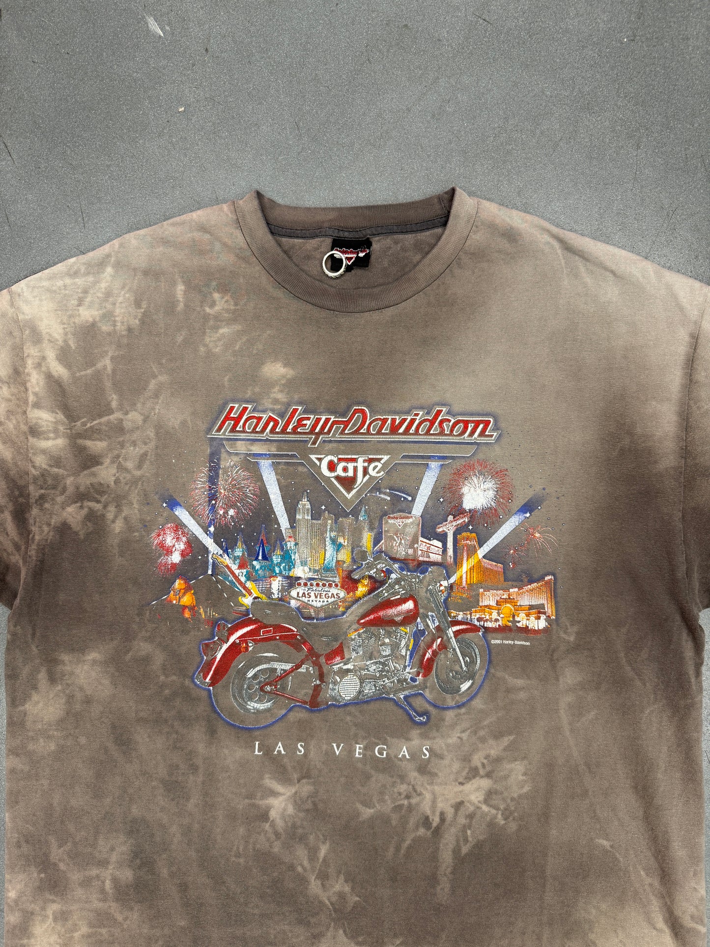 2001 HARLEY-DAVIDSON CAFE LAS VEGAS FIREWORKS TEE