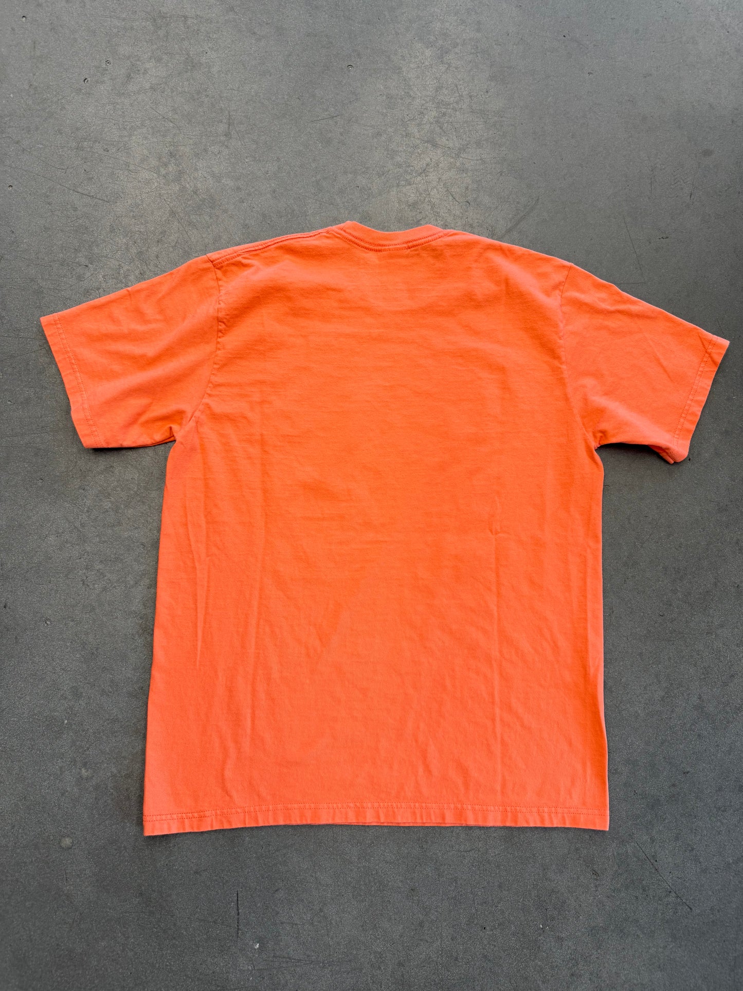 SS20 SUPREME PAINT LOGO TEE NEON ORANGE MEDIUM