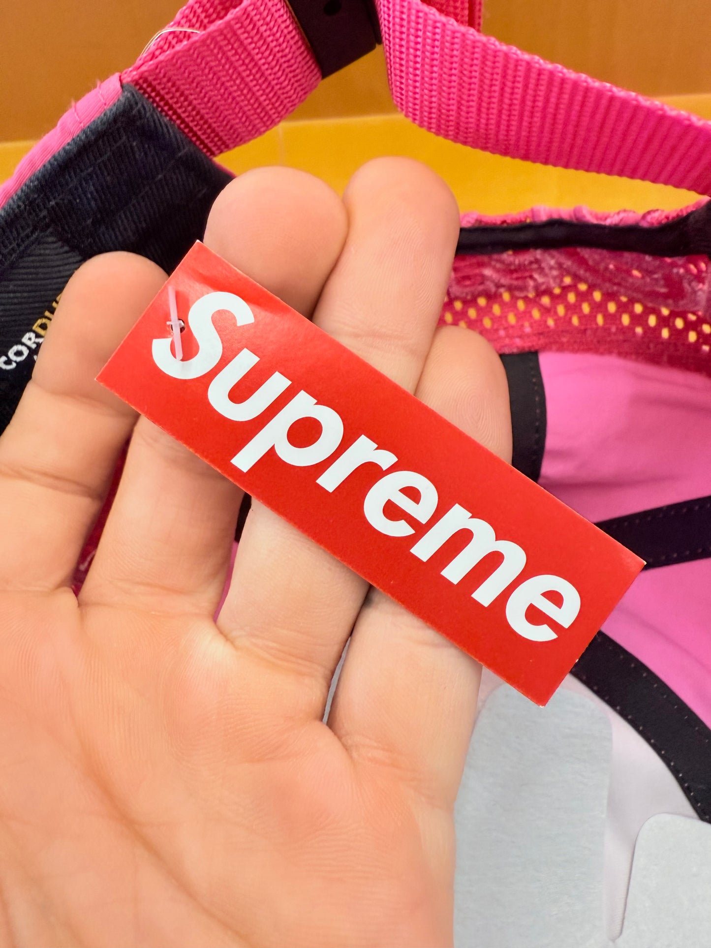 SS25 SUPREME CORDURA MESH 6-PANEL HAT PINK (NEW)