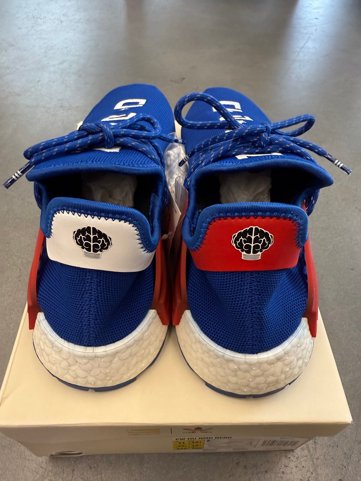 SIZE 11 ADIDAS NMD HU PHARRELL NERD BLUE  (BRAND NEW WITH BOX)