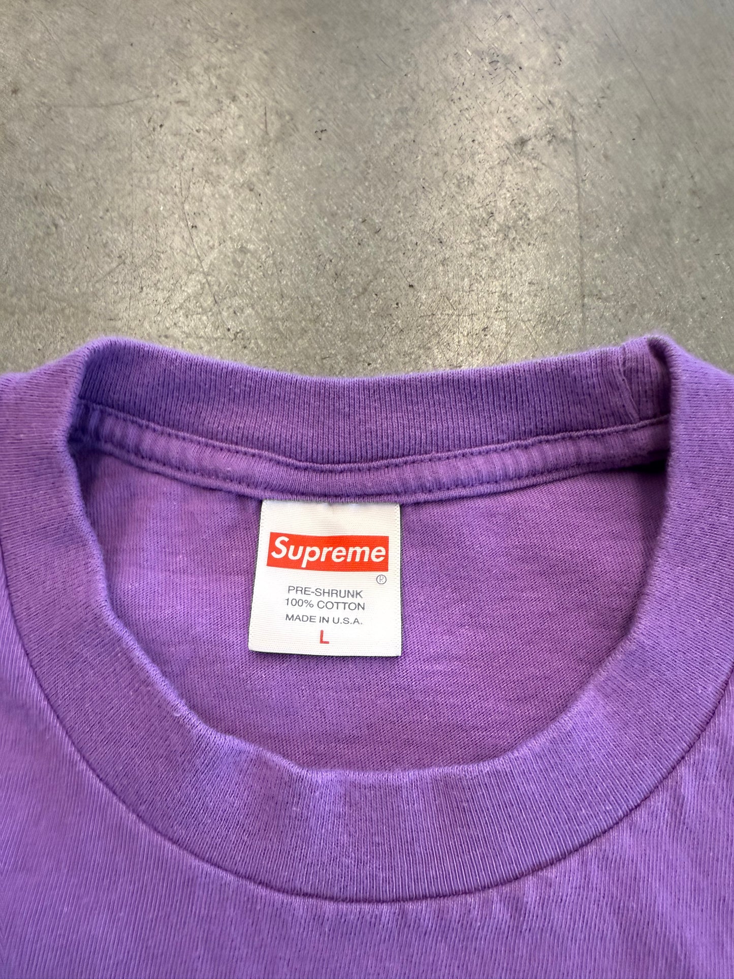 FW21 SUPREME SPAGHETTI TEE - PURPLE