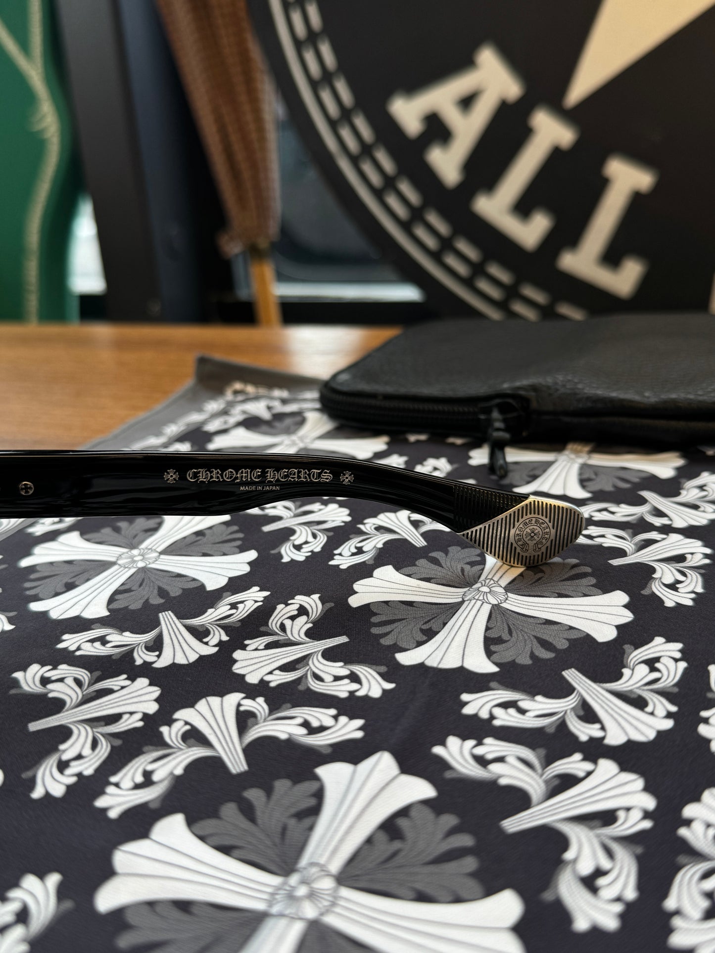 CHROME HEARTS SLUSS BUSSIN II BLACK SUNGLASSES + SILVER HARDWARE (COMES WITH CASE)