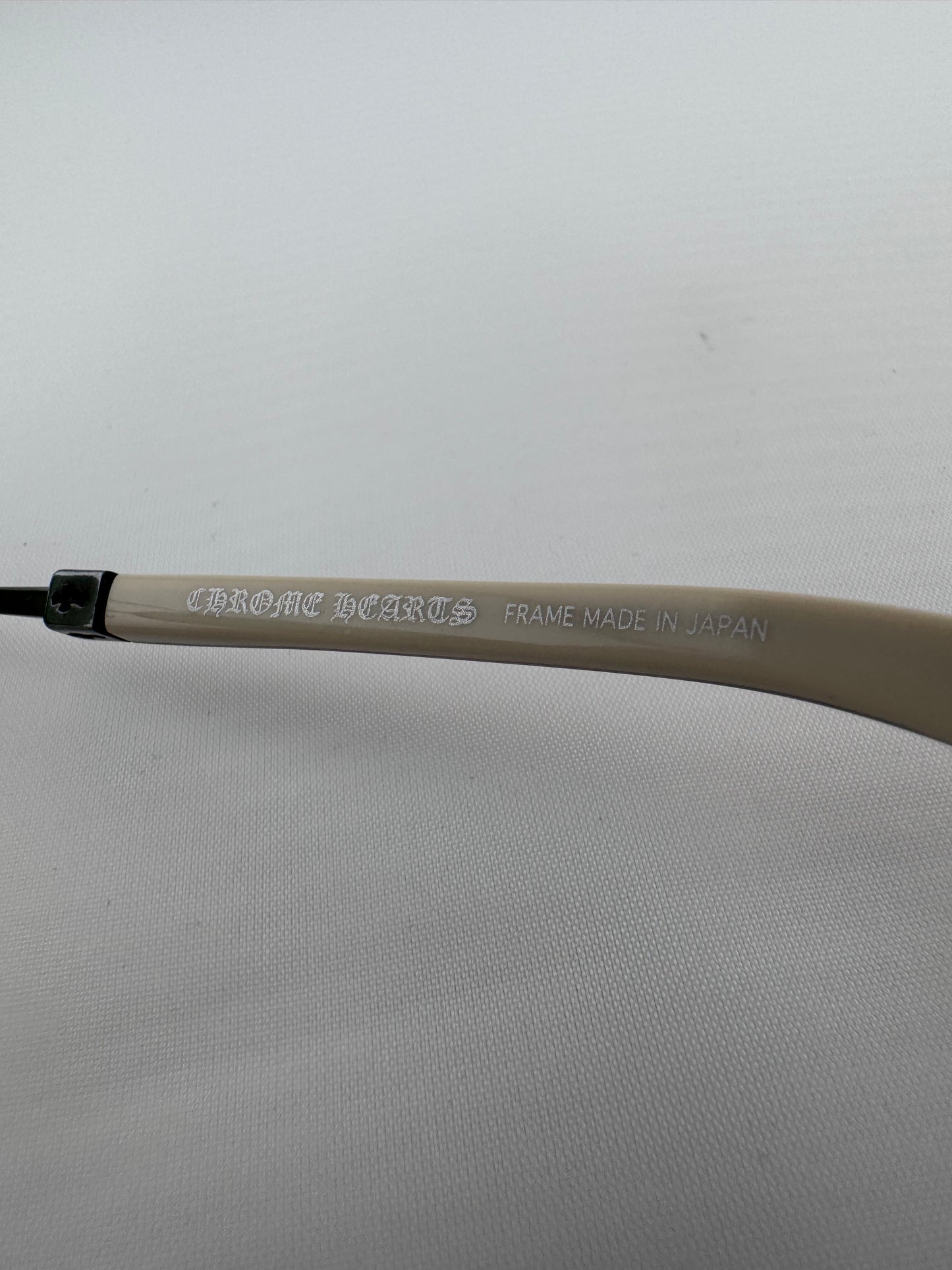 CHROME HEARTS STONED WHITE/BROWN SUNGLASSES (WITH CASE)