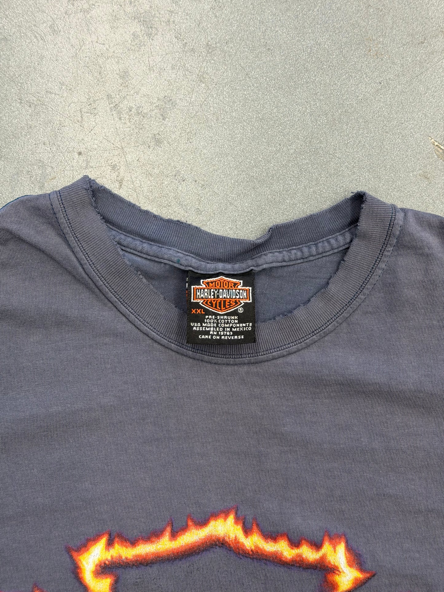 2001 DOUG'S HARLEY-DAVIDSON FLORENCE, S.C. FLAMING LOGO TEE