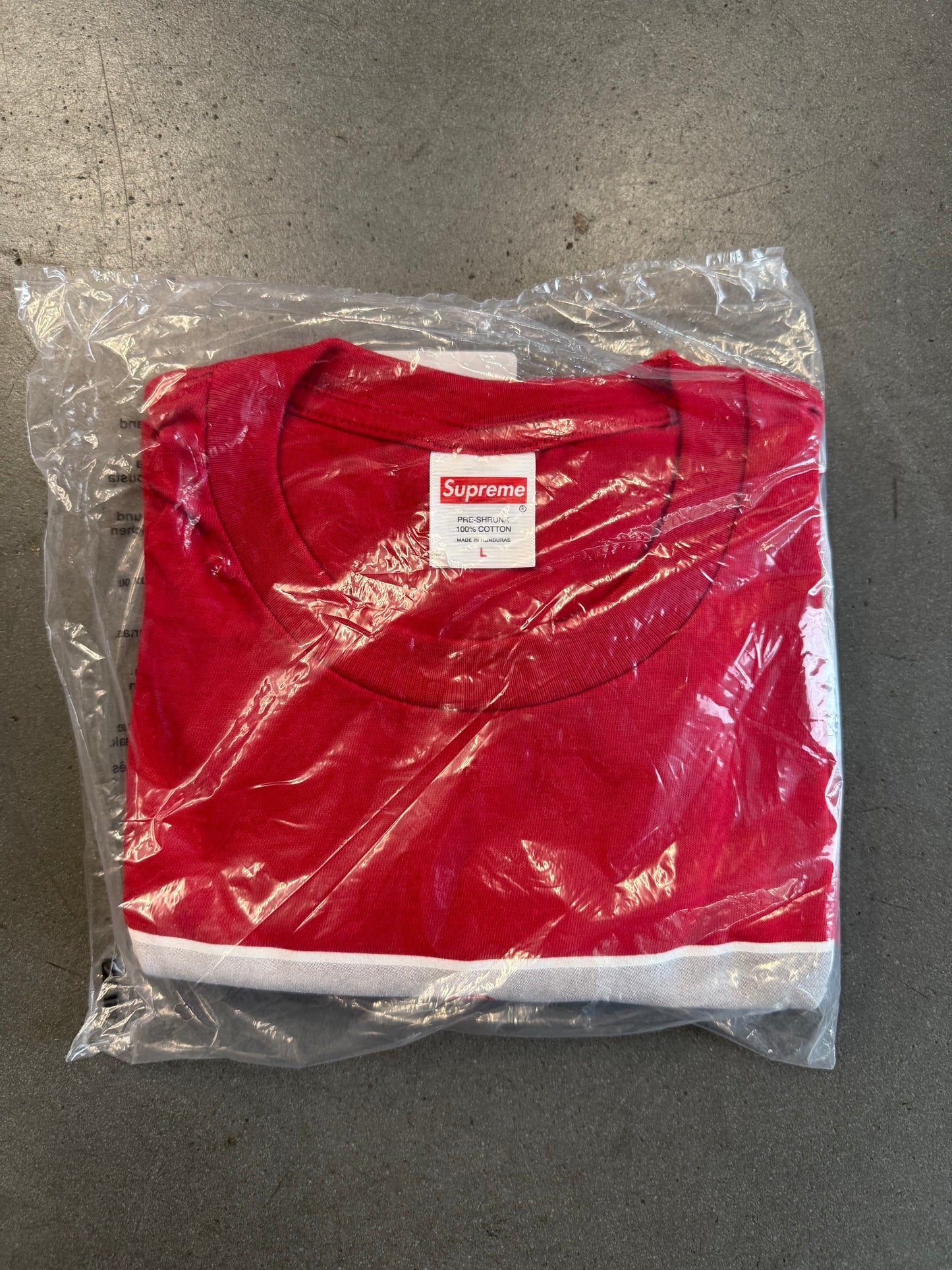 FW25 SUPREME PLAYBOI CARTI PHOTO TEE - RED (L) (NEW)