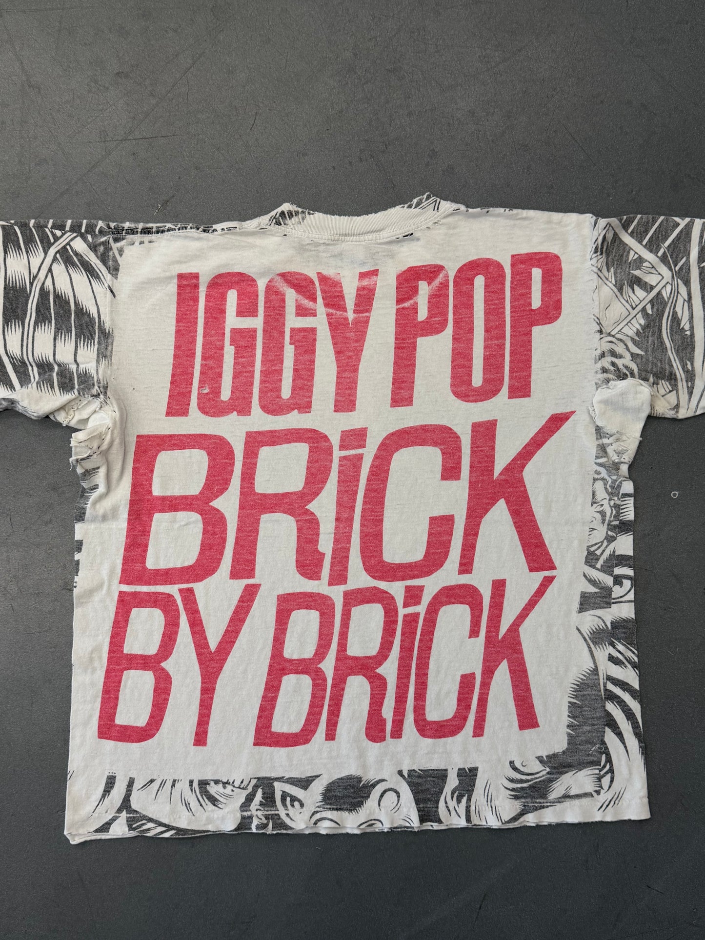 90'S IGGY POP BRICK BY BRICK AOP TEE (MADE IN USA TAG)