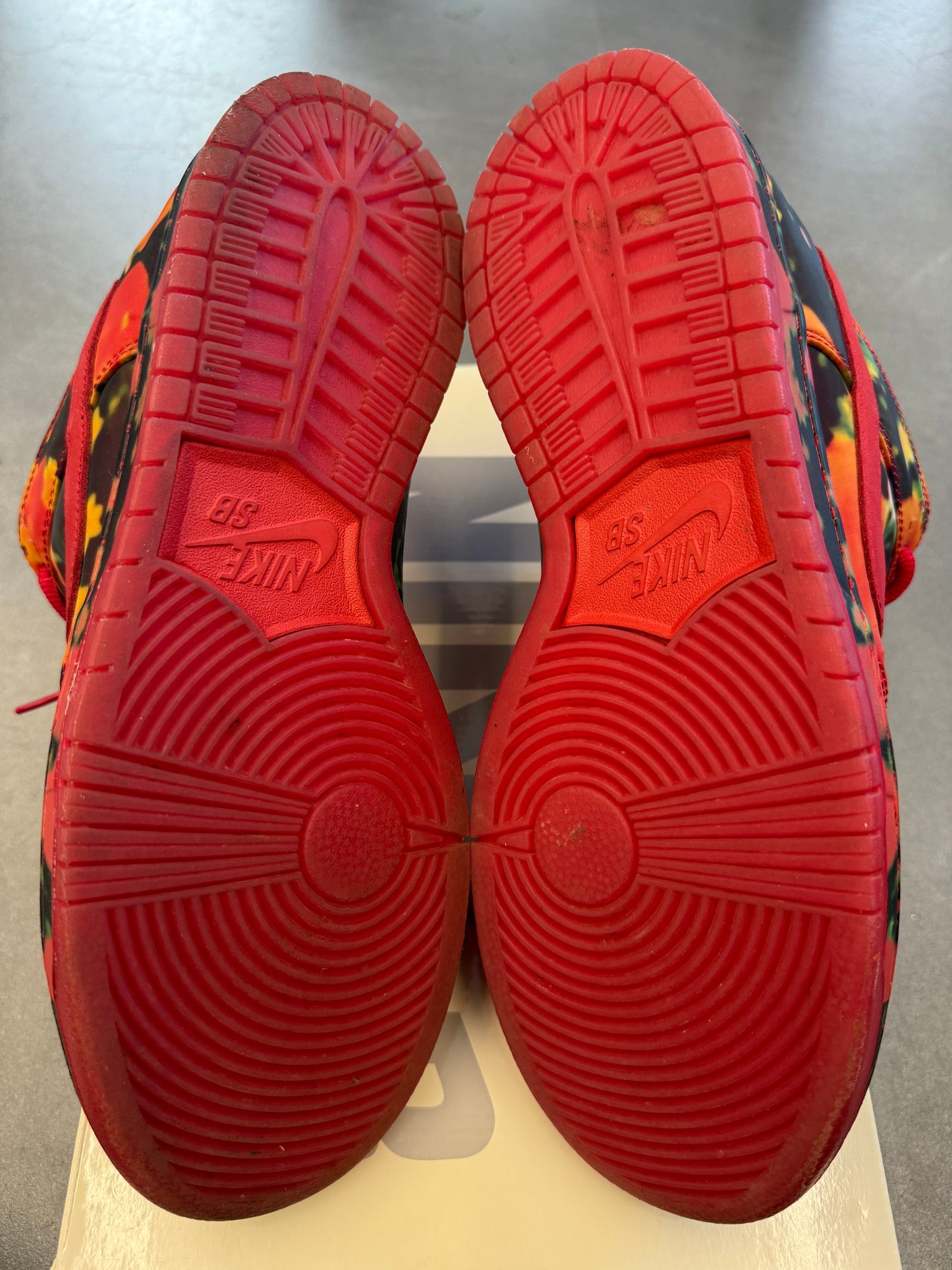 2024 SIZE 12 NIKE SB DUNK LOW THE WIZARD OF OZ POPPY FIELD (PRE-OWNED WITH BOX)