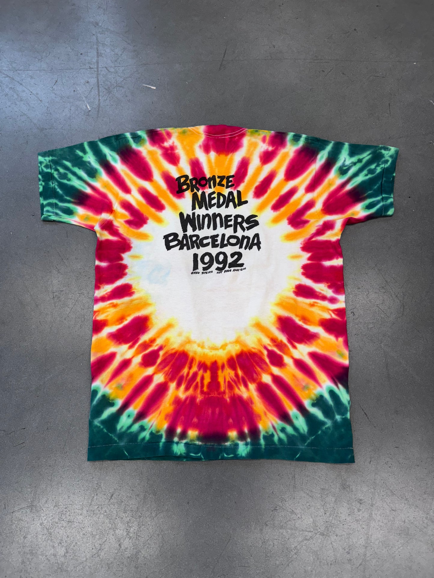 1992 GRATEFUL DEAD LITHUANIA  TYE DYE TEE (LIQUID BLUE TAG)