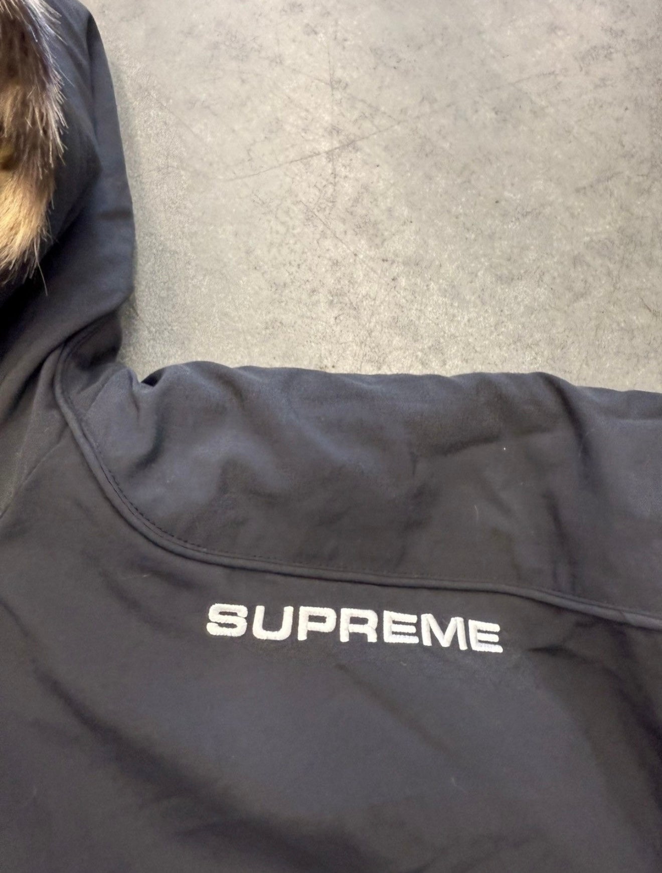 SS25 SUPREME FAUX FUR REVERSIBLE HOODED TRACK JACKET - NWT