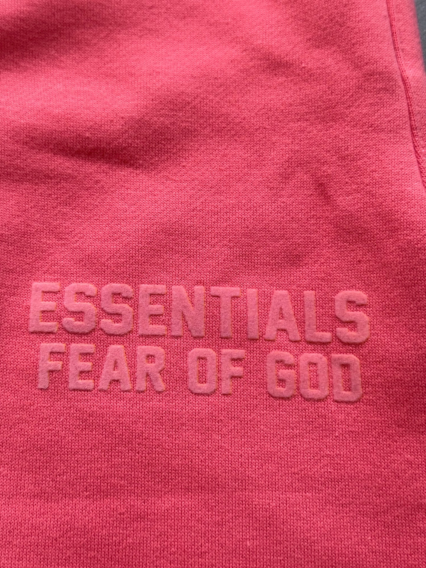 ESSENTIALS FEAR OF GOD SWEAT PANTS - SALMON
