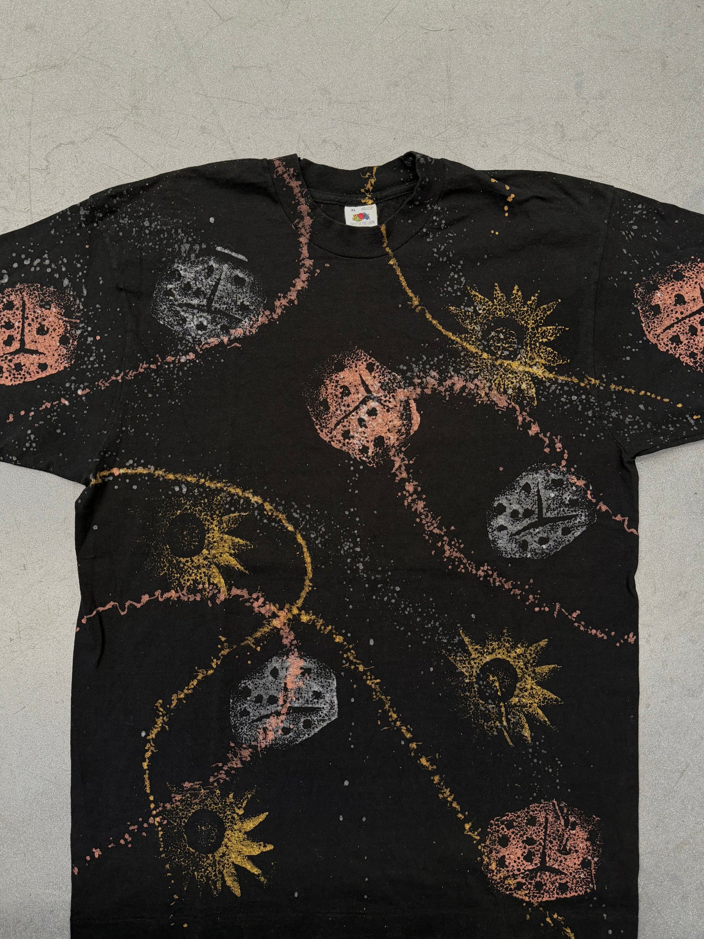 90'S ABSTRACT DICE SAWS ART AOP TEE (FOTL TAG)