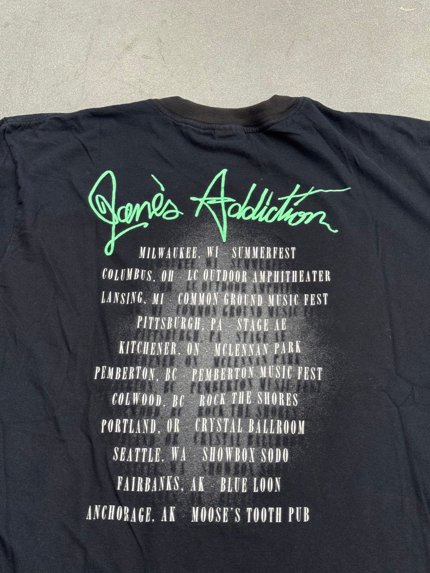 90S JANE'S ADDICTION "NOTHING'S SHOCKING" EUROPEAN BOOTLEG TEE (BG TAG)