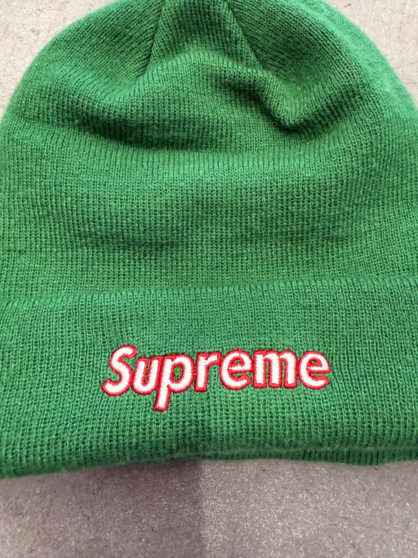 FW22 SUPREME BOX LOGO BEANIE - PINE GREEN