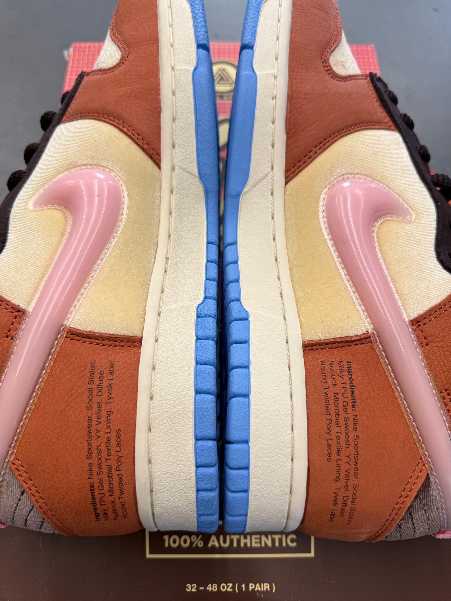 2021 SIZE 11 NIKE DUNK MID SOCIAL STATUS FREE LUNCH CHOCOLATE MILK (NEW WITH BOX)