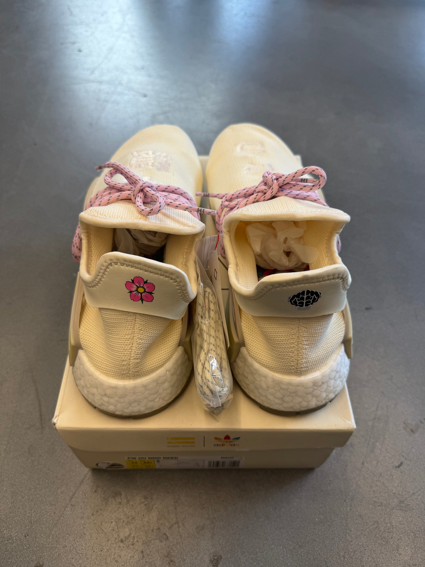 SIZE 11 ADIDAS NMD HU PHARRELL NERD CREAM (BRAND NEW WITH BOX)