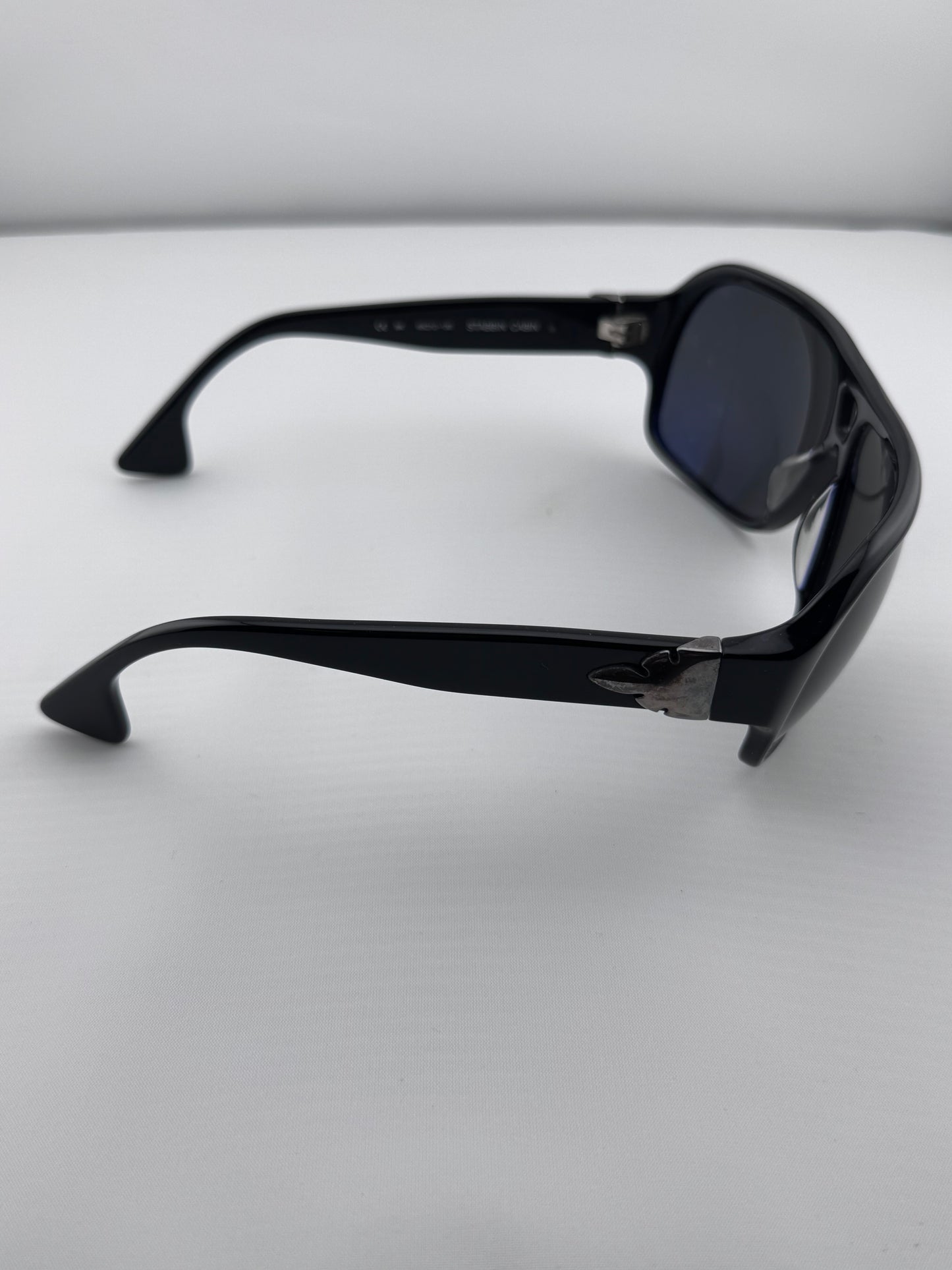 CHROME HEARTS 'STABBIN CABIN' BLACK SUNGLASSES (PRE-OWNED WITH CASE)