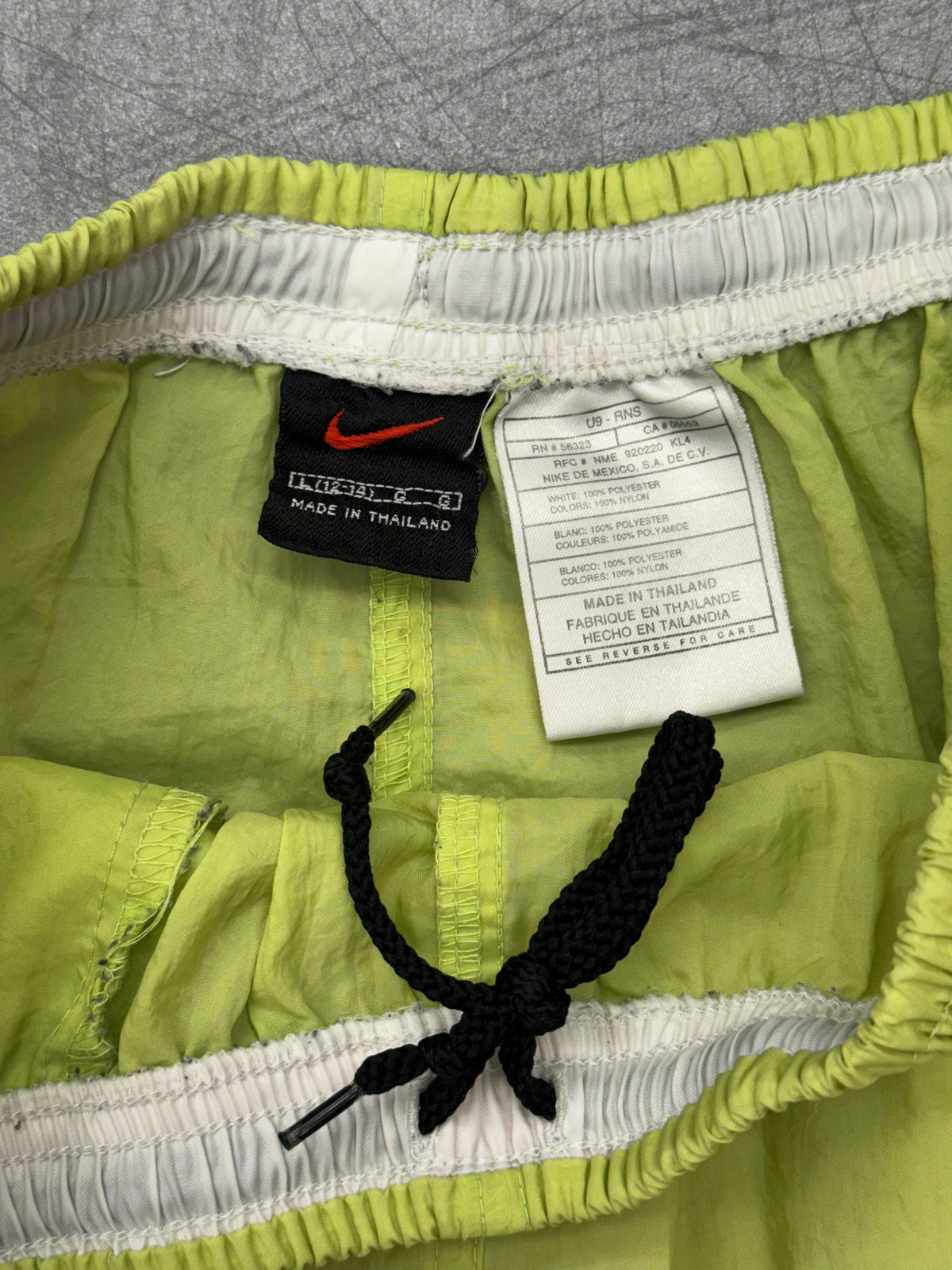 VINTAGE NIKE NEON GREEN NYLON SHORTS