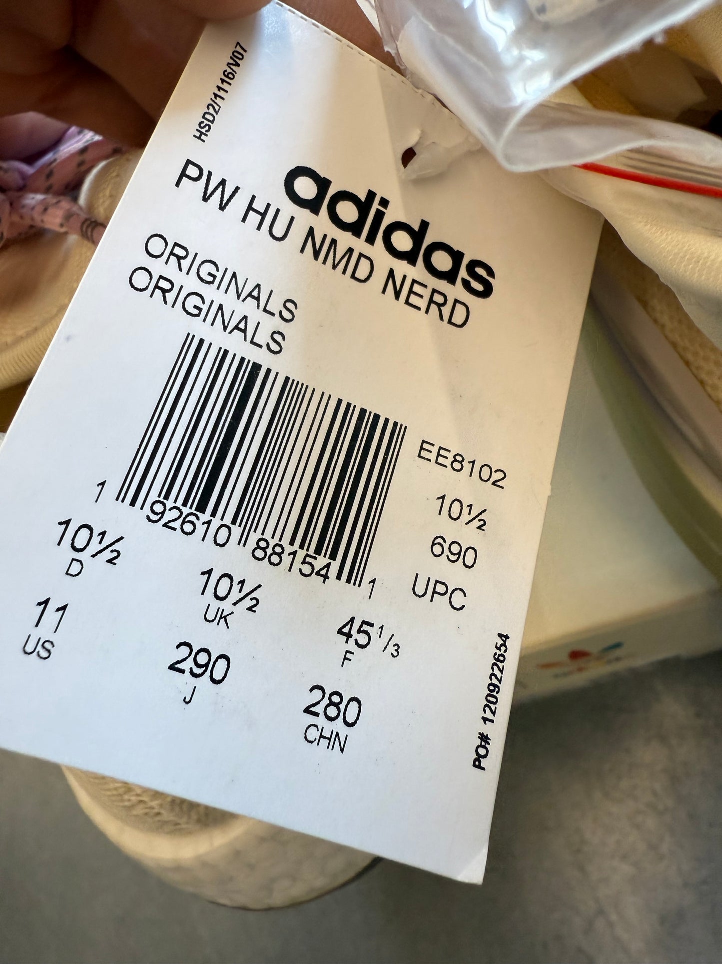 SIZE 11 ADIDAS NMD HU PHARRELL NERD CREAM (BRAND NEW WITH BOX)