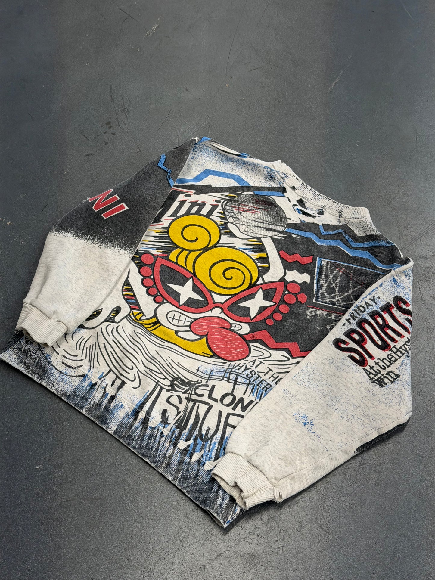 VINTAGE HYSTERIC GLAMOUR MINI ALL OVER PRINT CREWNECK SWEATER