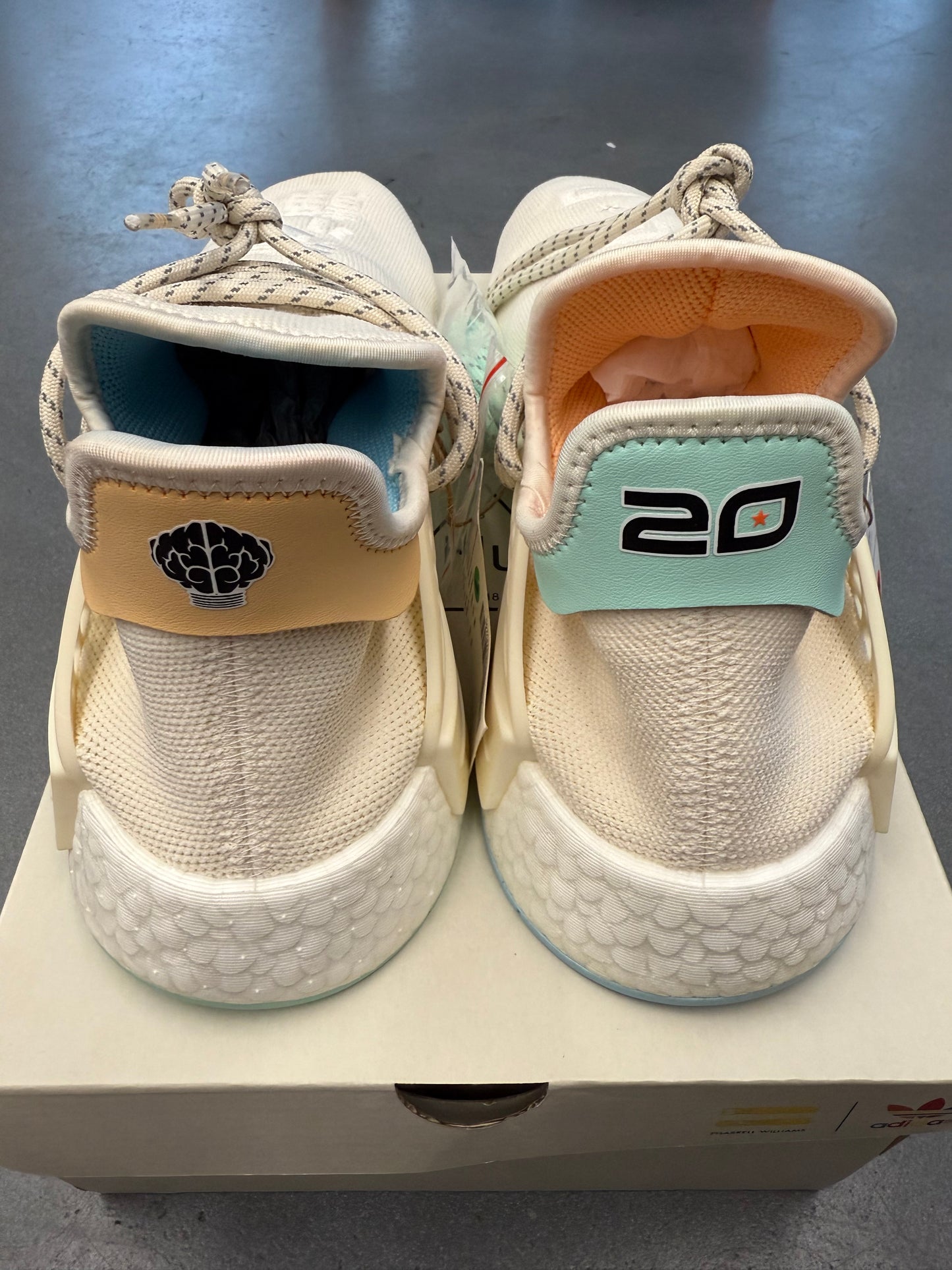 SIZE 11 ADIDAS NMD HU PHARRELL NERD CHALK WHITE 1 OF 14 SAMPLE (BRAND NEW WITH BOX)