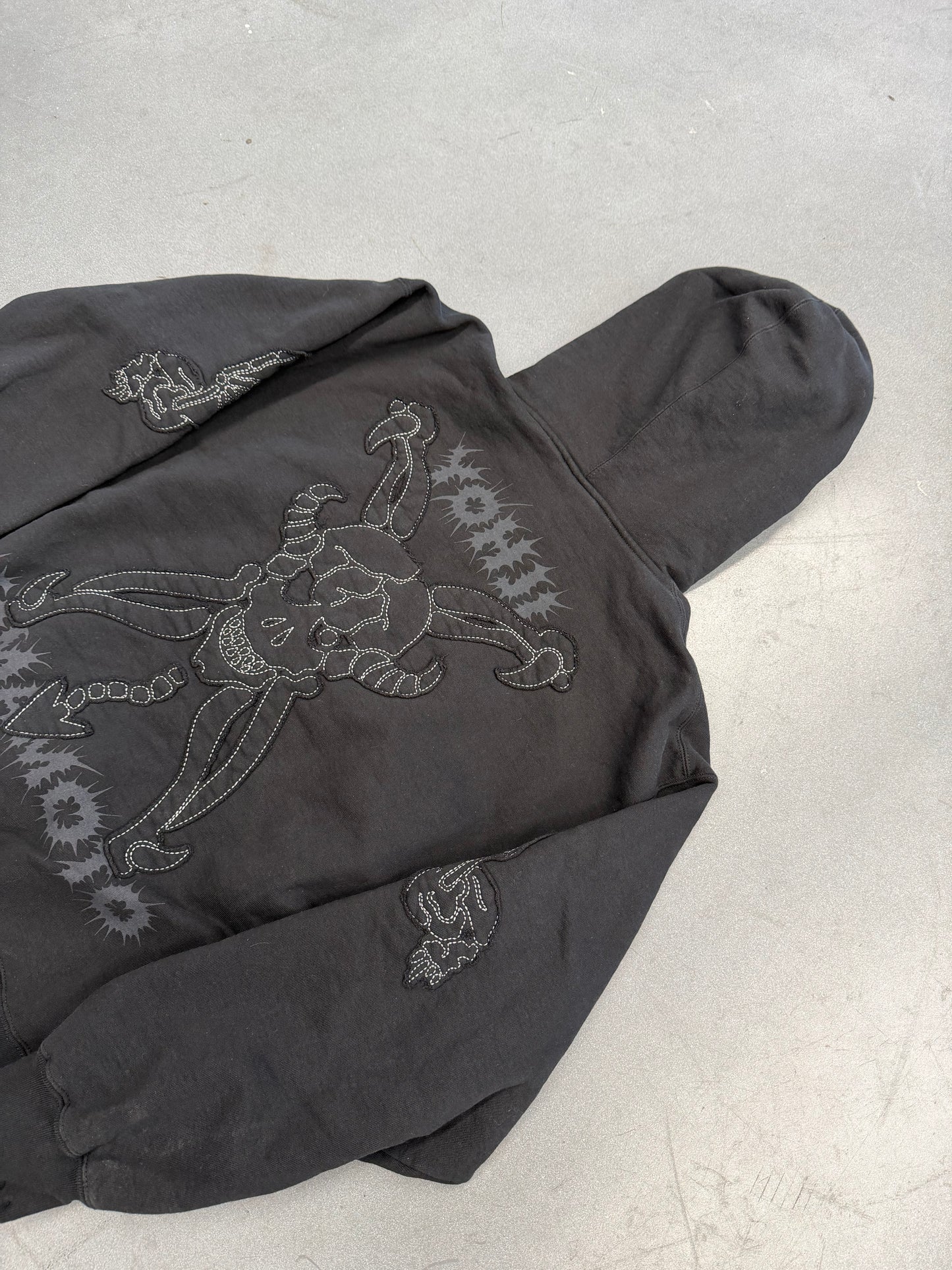 FW25 SUPREME X Y'S BY YOHJI YAMAMOTO ZIP UP HOODED SWEATSHIRT - BLACK (L)