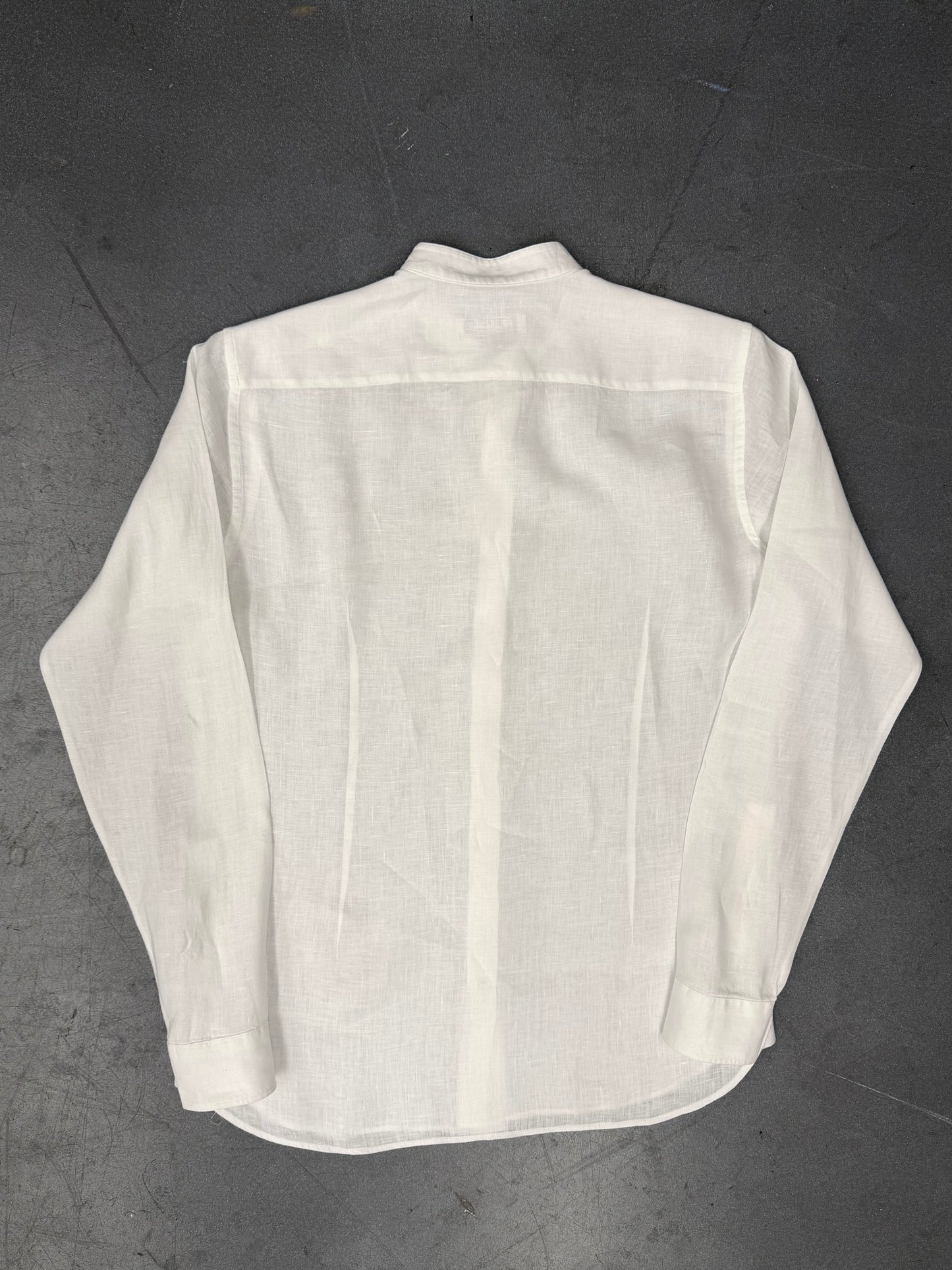 LORO PIANA ELIA LINEN SHIRT - WHITE (XS)