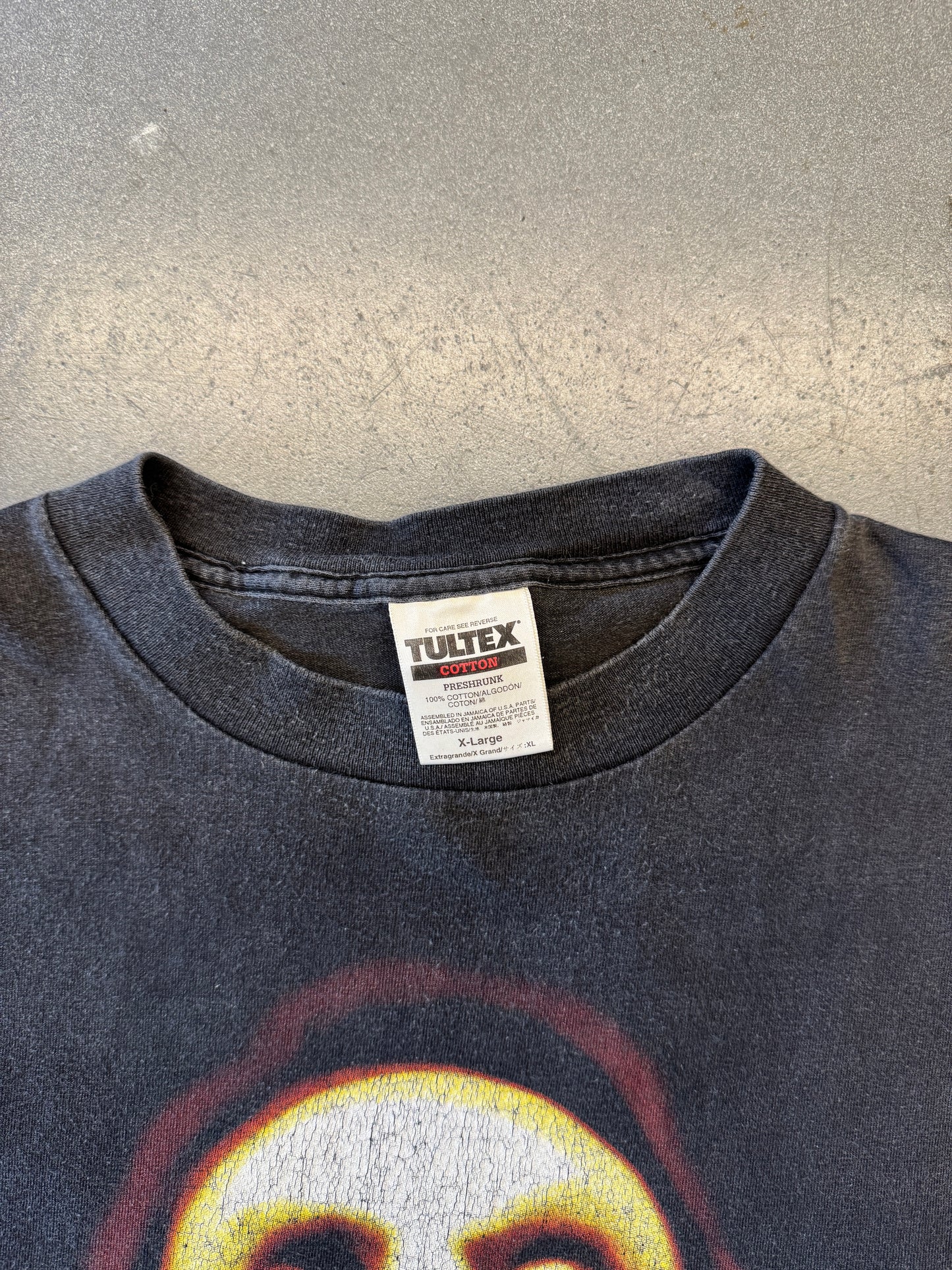 1997 MARILYN MANSON ANTICHRIST SUPERHERO SKULL FADED TEE (TULTEX TAG)