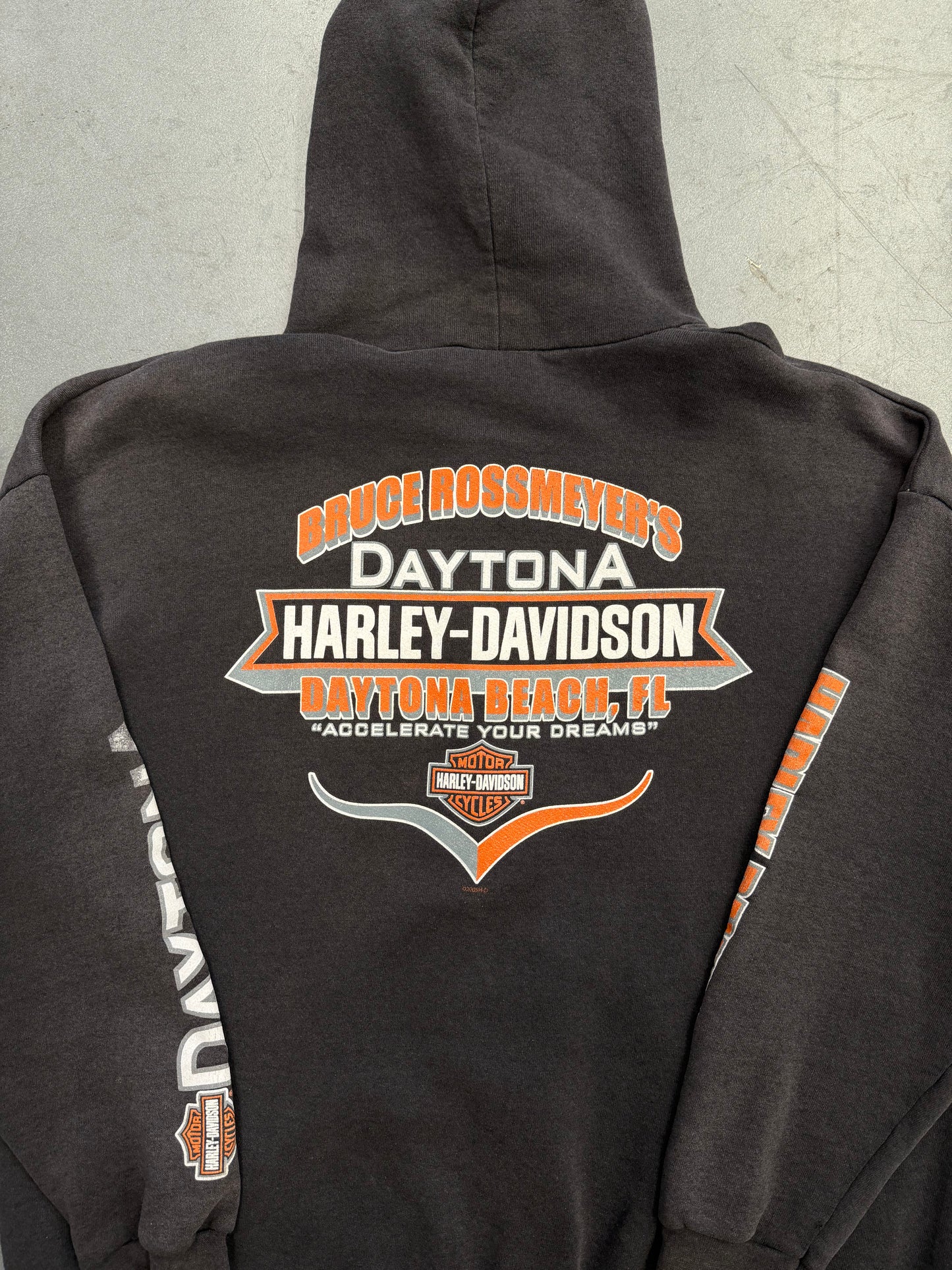 2005 HARLEY-DAVIDSON DAYTONA BRUCE ROSSMEYER'S ZIP UP HOODIE