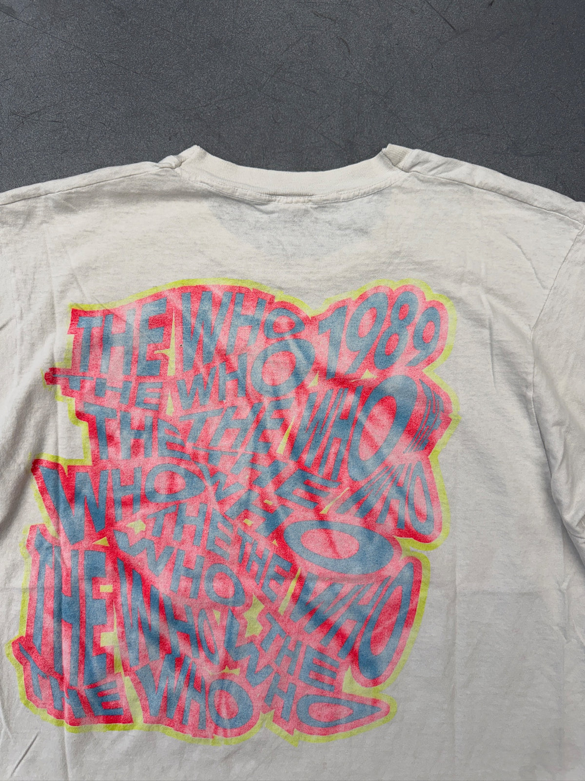 1989 THE WHO TOMMY CELEBRATING 25 YEARS TEE (FADED SCREEN STARS TAG)
