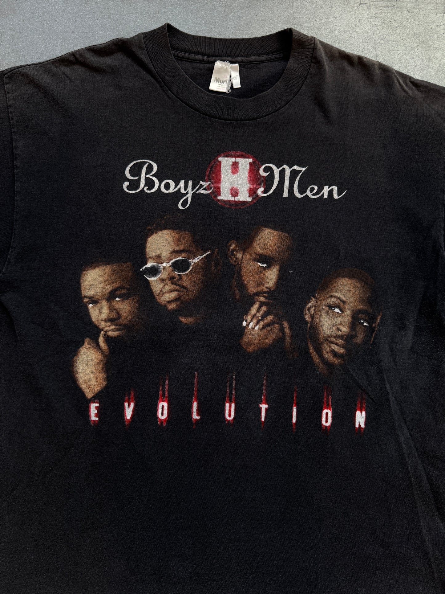1998 BOYZ II MEN EVOLUTION WORLD TOUR LIVE IN CONCERT TEE (MURINA TAG)