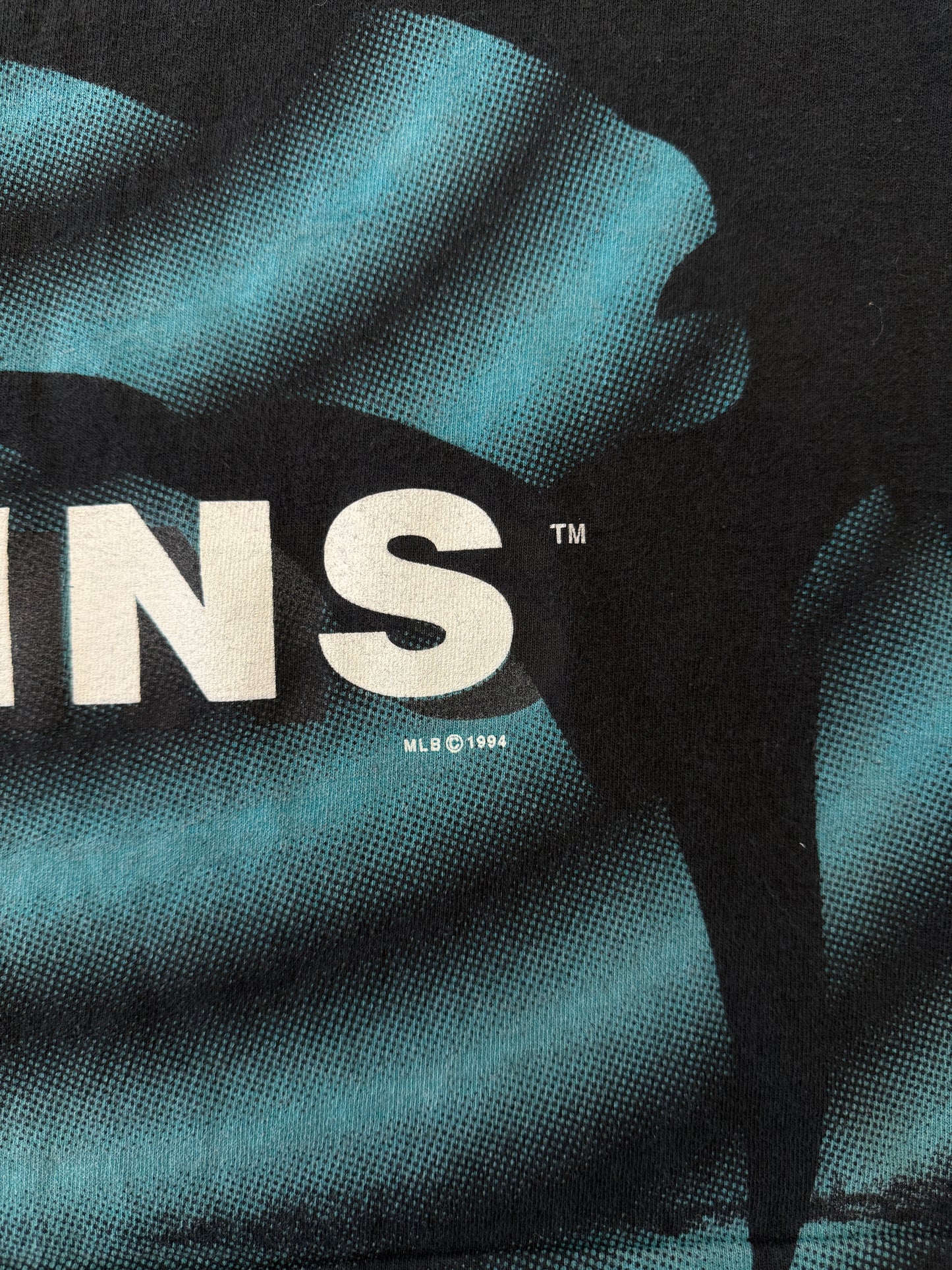 1994 FLORIDA MARLINS SHADOW CIRCLES AOP TEE (SALEM SPORTSWEAR TAG)