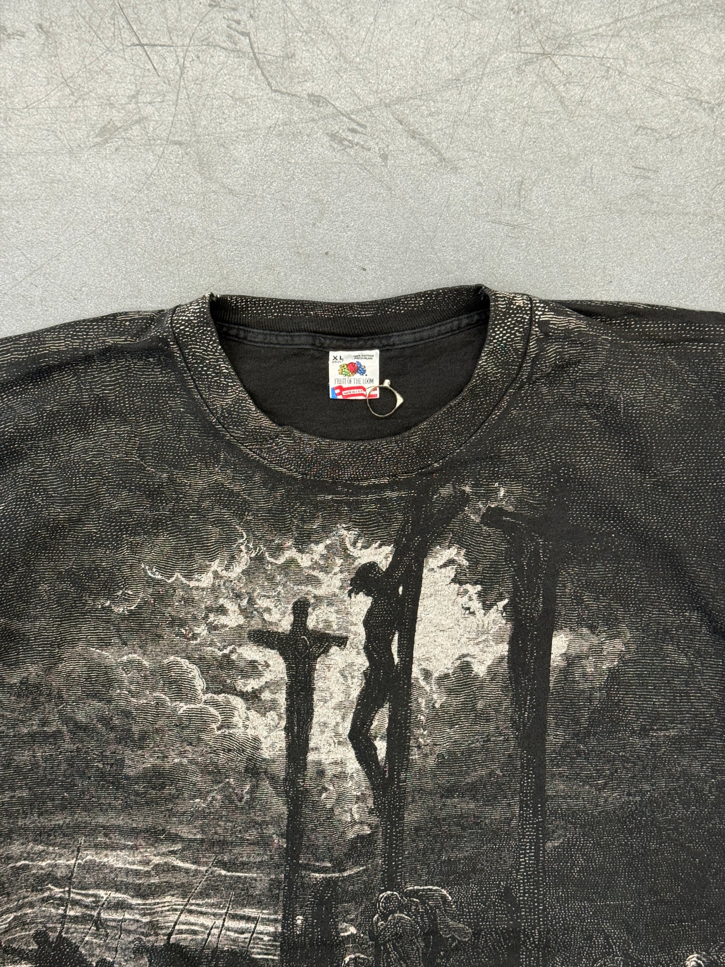 90S GUSTAVE DORE JESUS CRUCIFIXION AOP TEE (FOTL TAG)