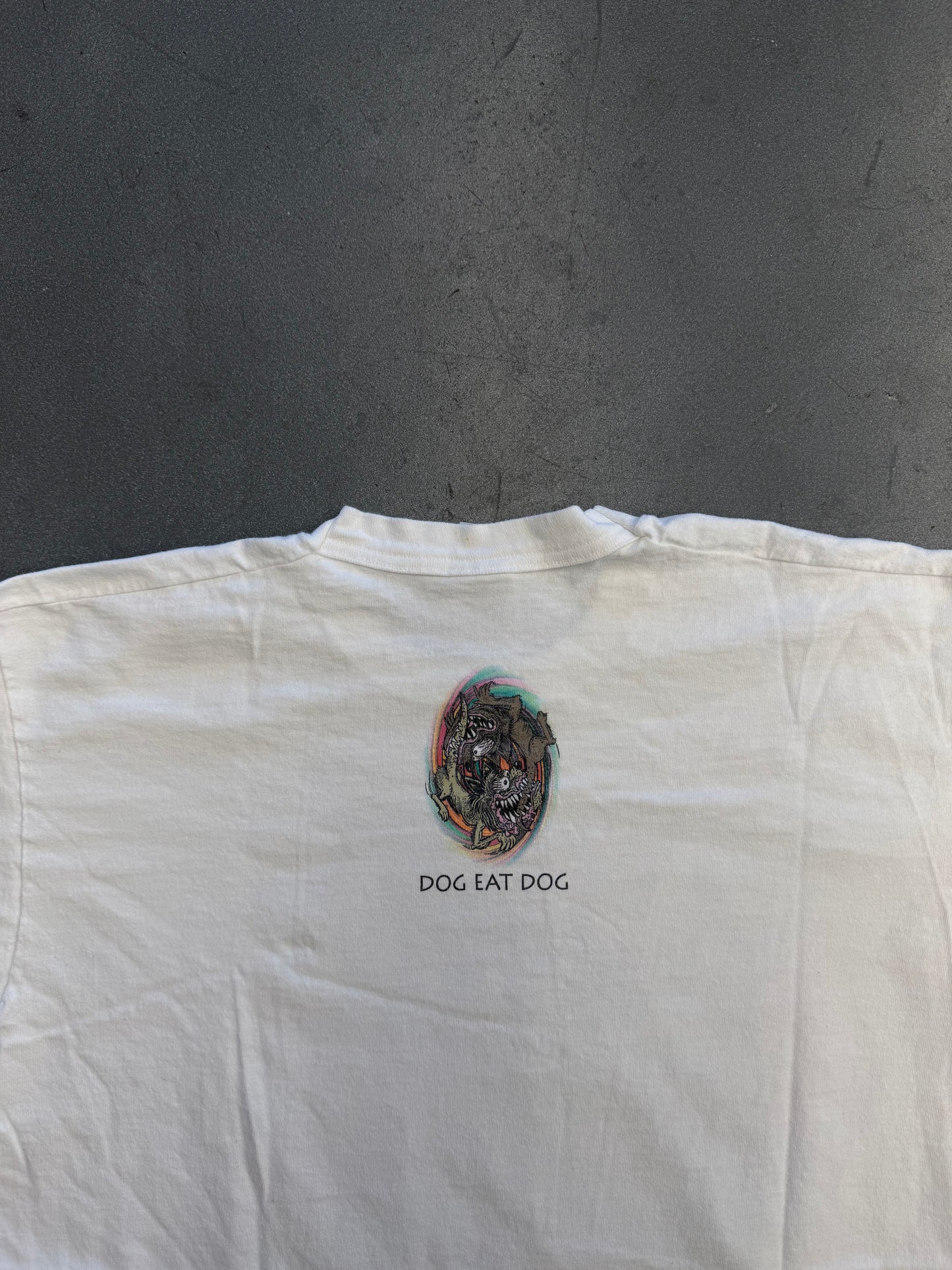 1996 LOCO STUFF IMPORTED FROM MEXICO DOG EAT DOG TEE (FOTL HEAVY TAG)