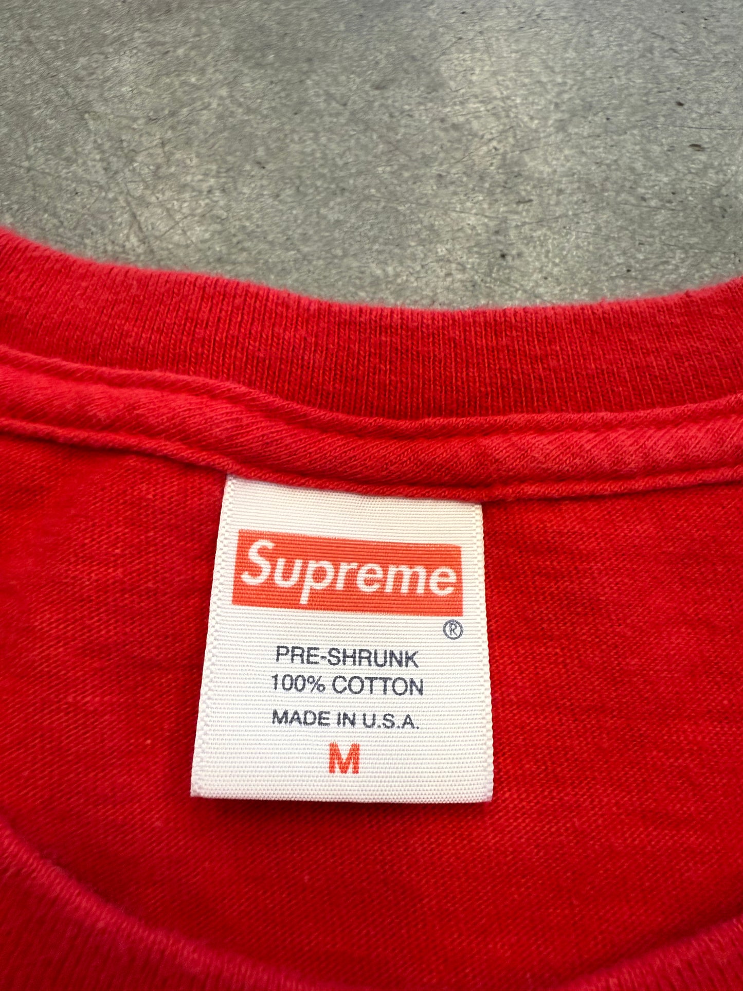 SS17 SUPREME JOE ROBERTS SWIRL TEE - RED