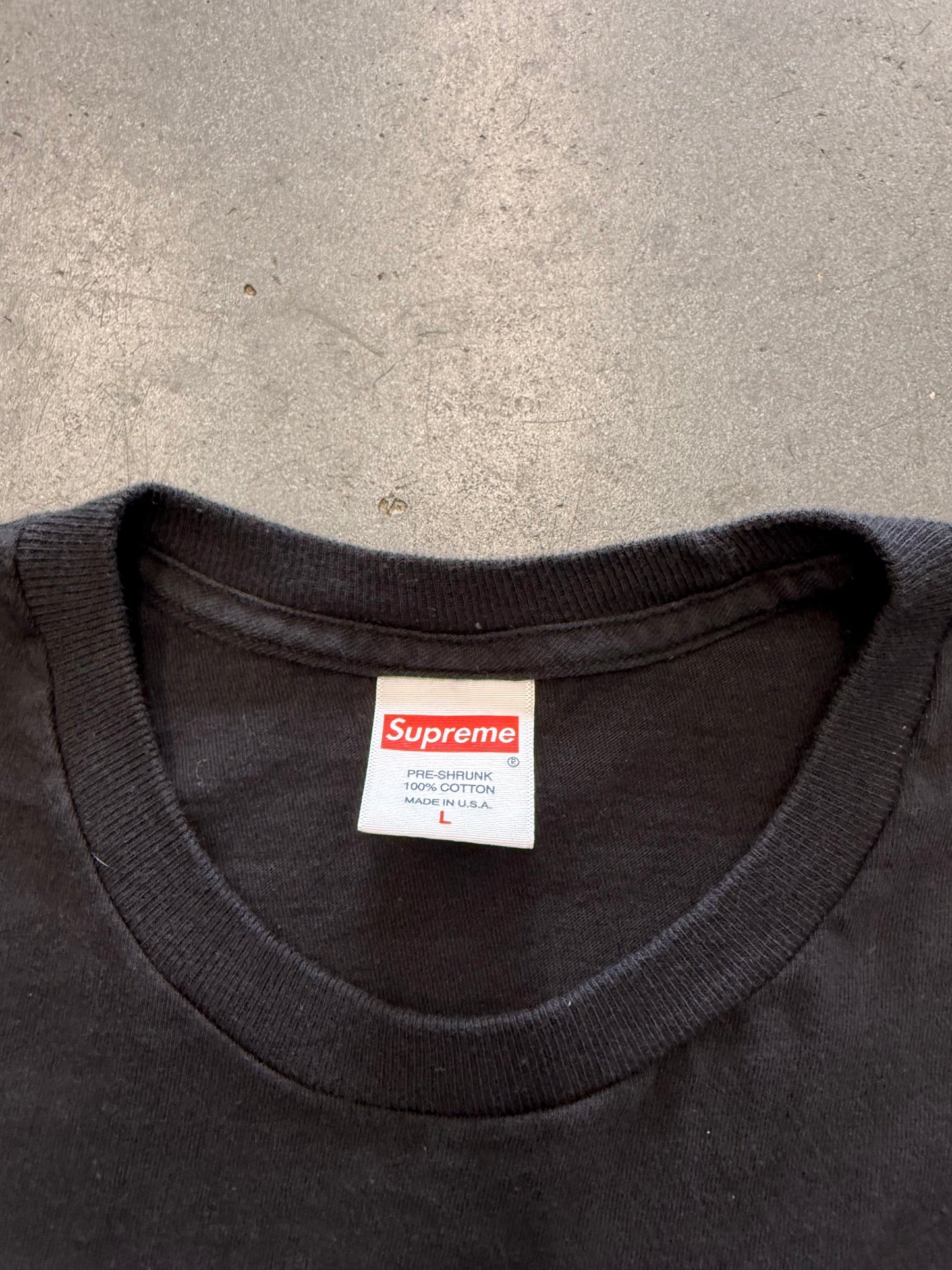 SS22 SUPREME KNOWLEDGE TEE BLACK LARGE