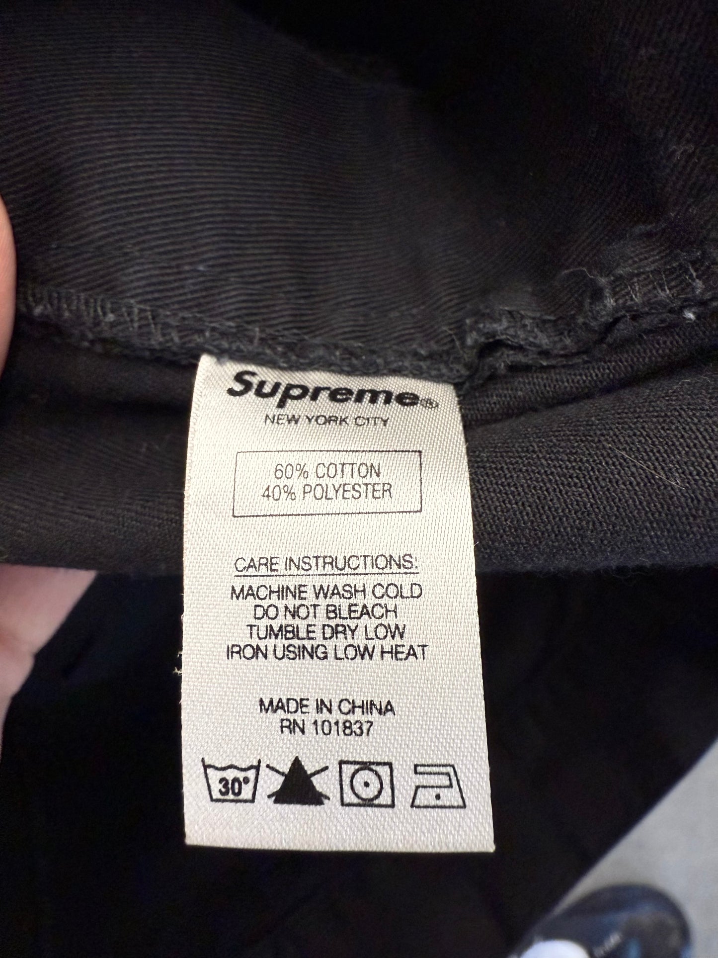 SS18 SUPREME X UNDERCOVER PUBLIC ENEMY WORK PANTS