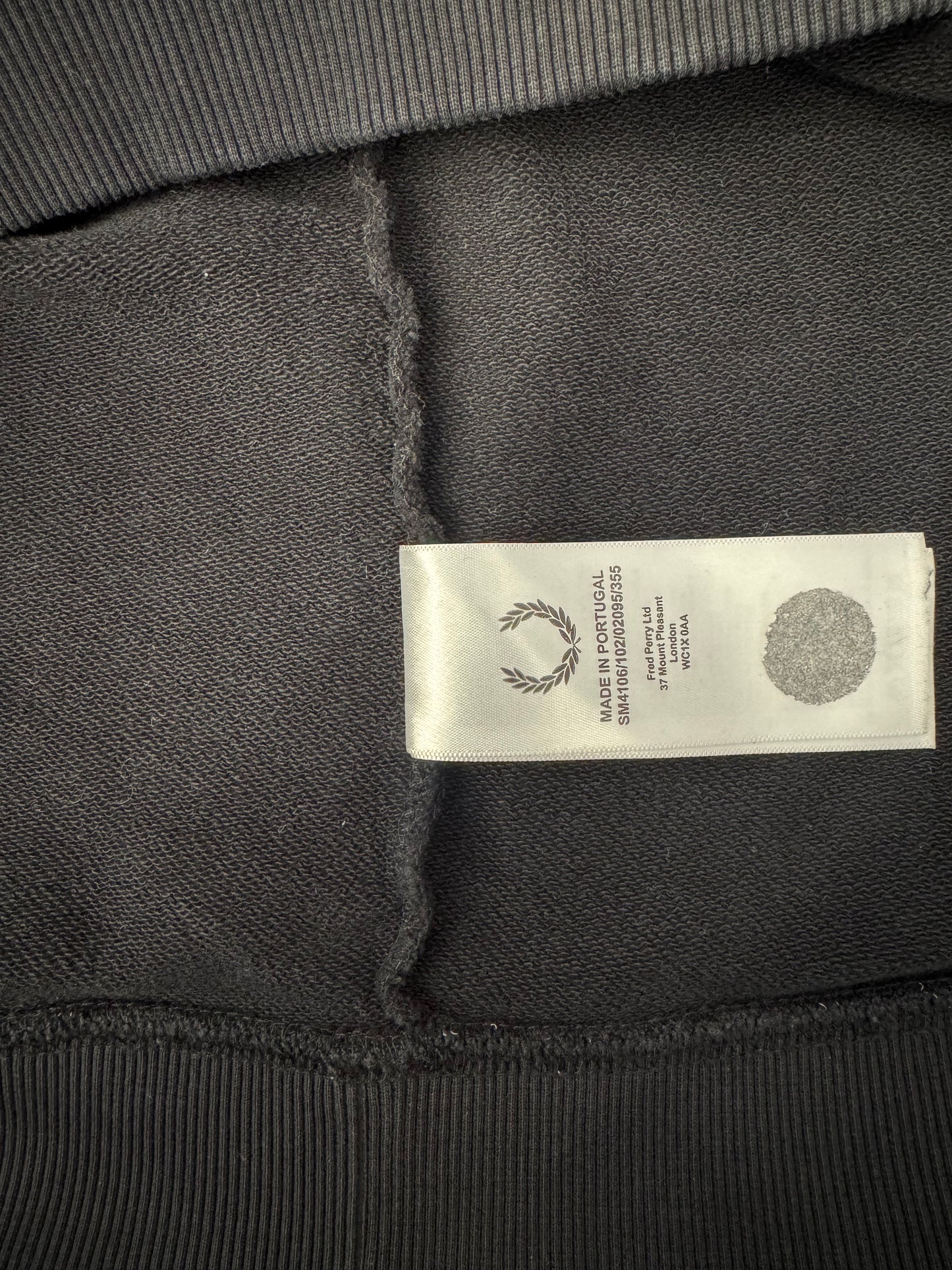 RAF SIMONS FRED PERRY TAPED HOODIE - BLACK