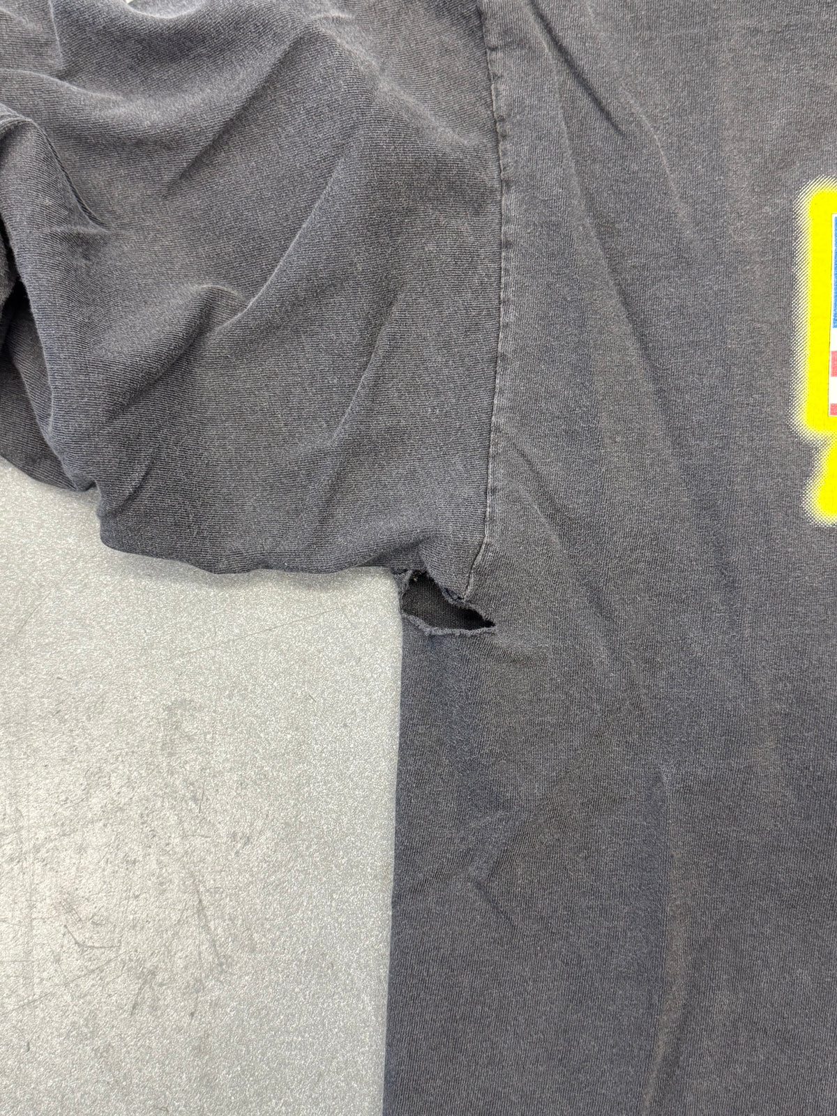 2001 BIG 106 SOUTH FLORIDA'S CLASSIC ROCK 14TH ANNUAL CHRISTMAS TOY DRIVE FLAME LONG SLEEVE TEE (HANES TAG)