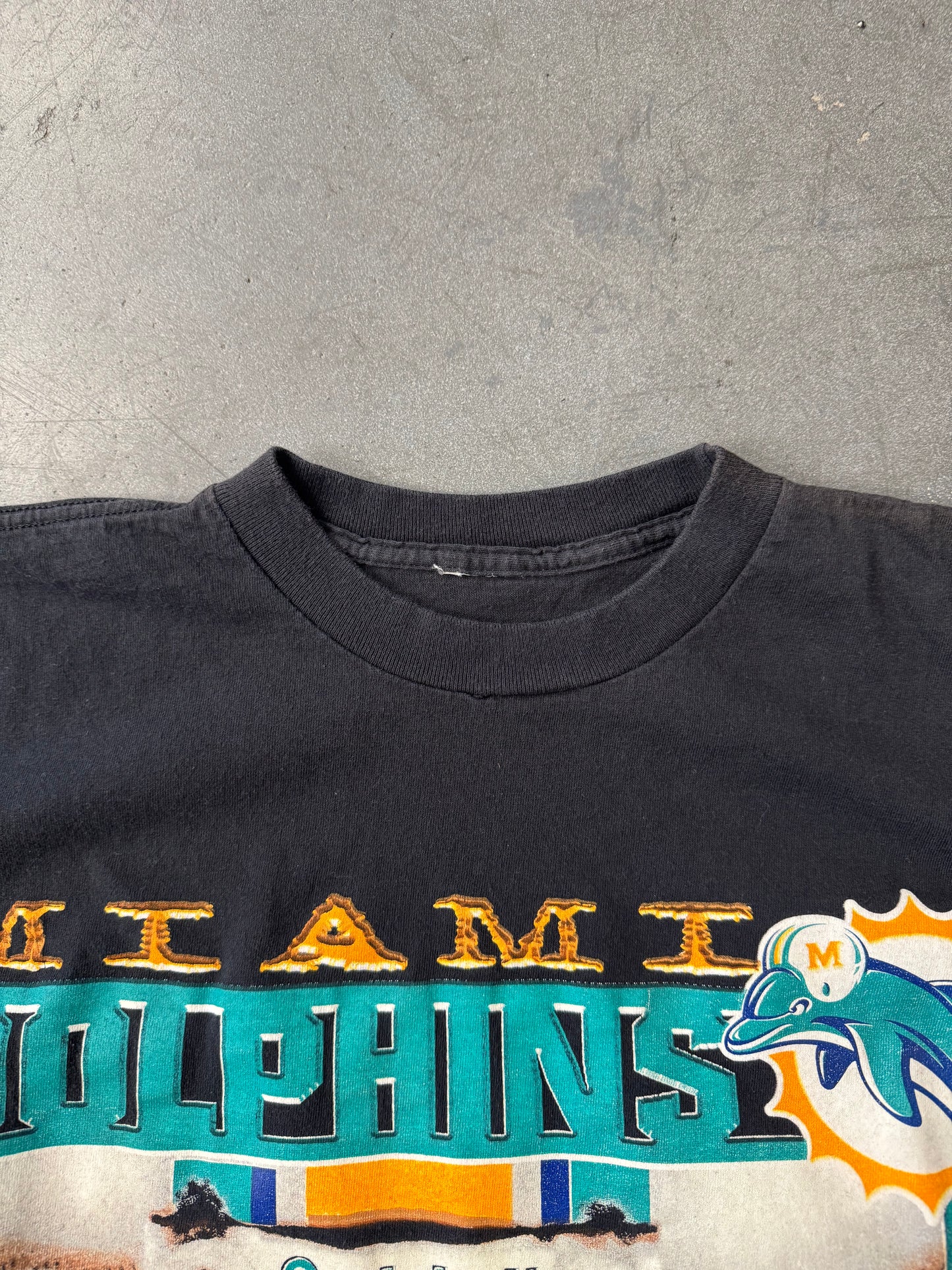1997 RIDDELL MIAMI DOLPHINS "INTENSE DEFENSE" TEE (PULLED TAG)