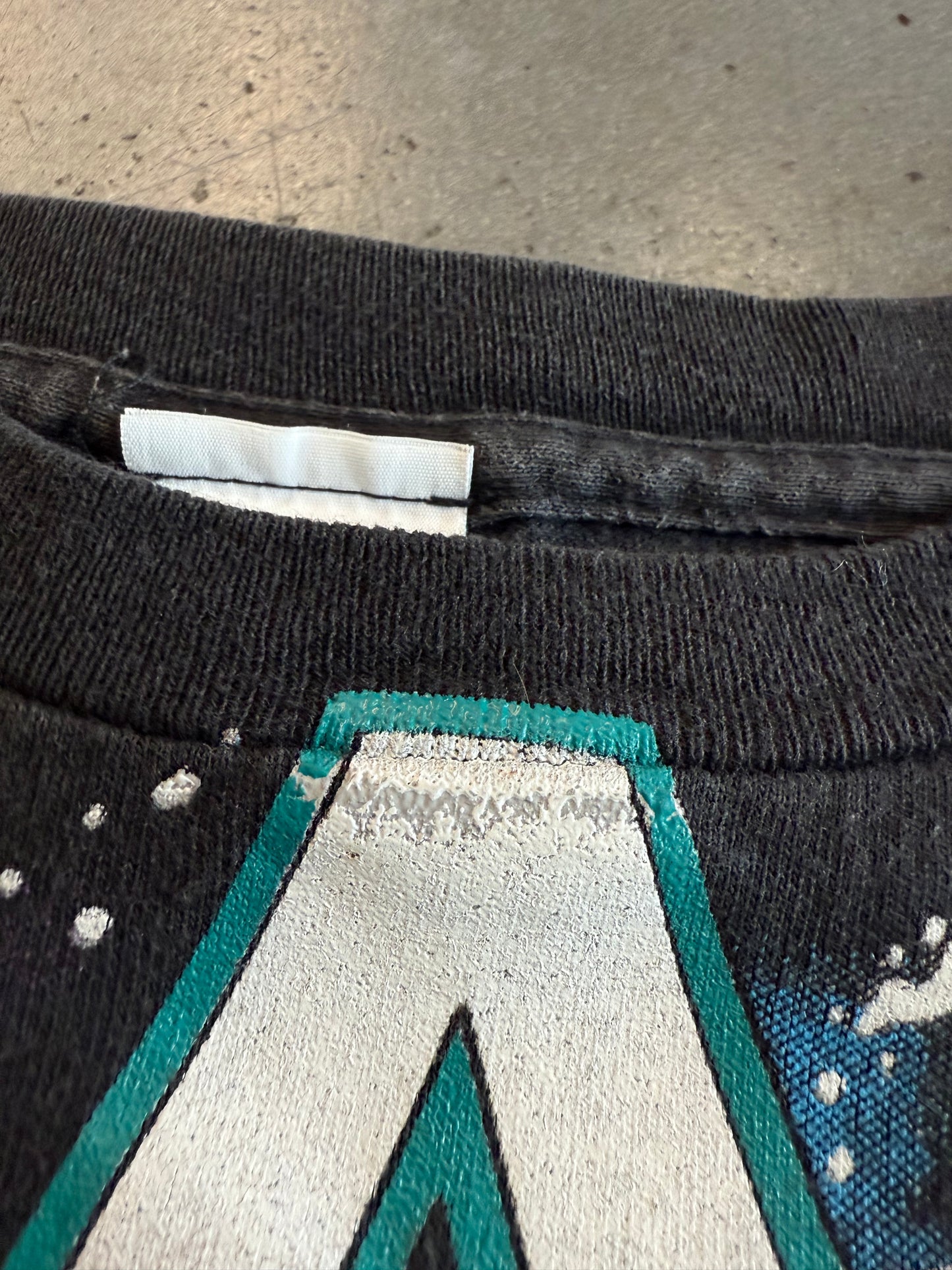 1993 MIAMI DOLPHINS SALEM LIGHTNING AMERICAN THUNDER TEE (SALEM SPORTSWEAR TAG)