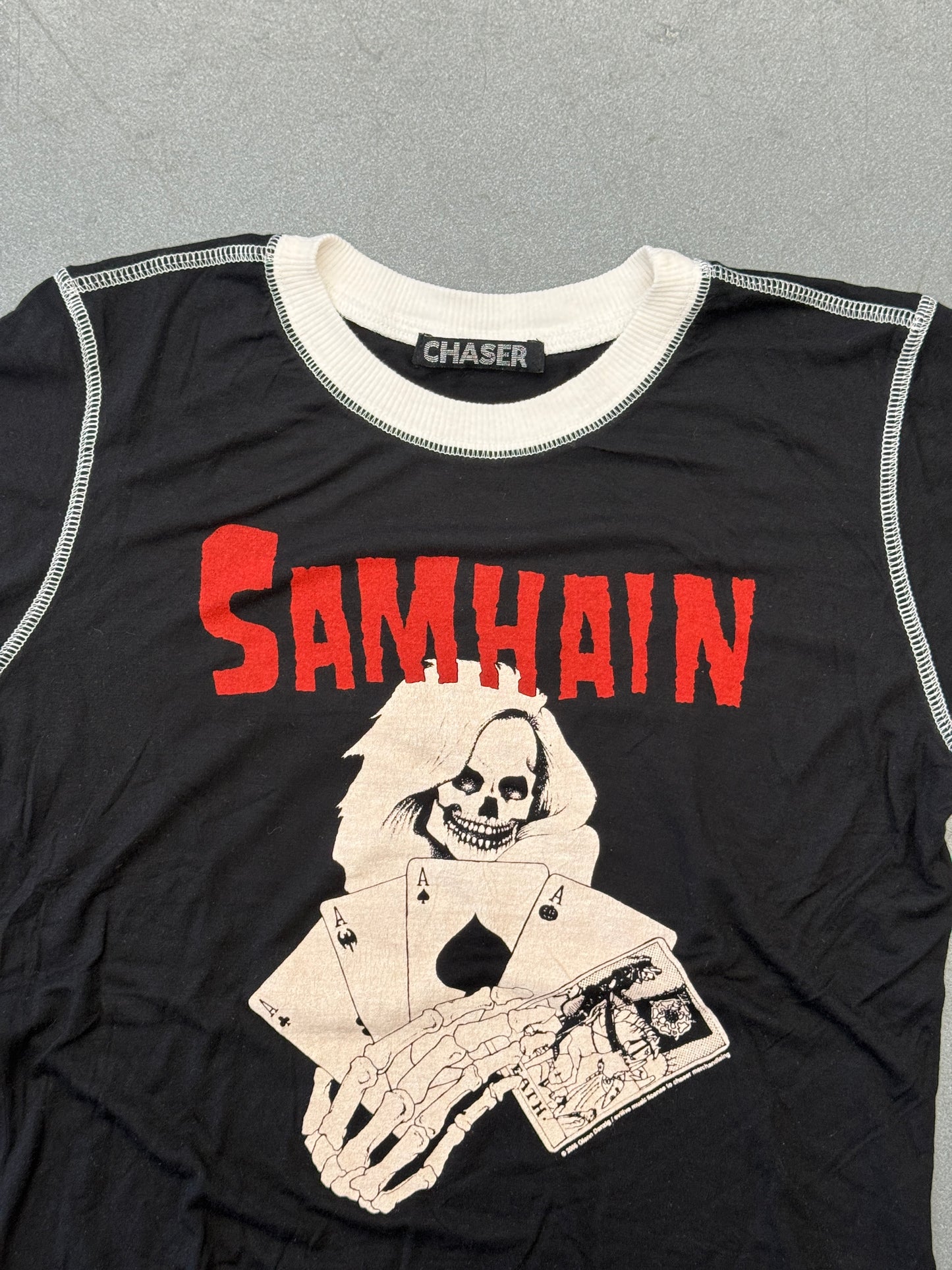 2006 YOUTH SAMHAIN DEALER REAPER RINGER TEE (CHASER TAG)