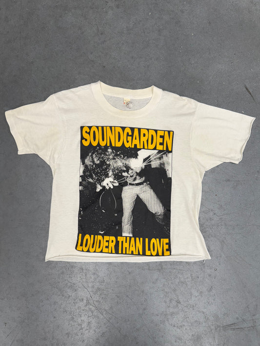 1989 SOUNDGARDEN LOUDER THAN LOVE CHOPPED TEE (SCREEN STARS TAG)