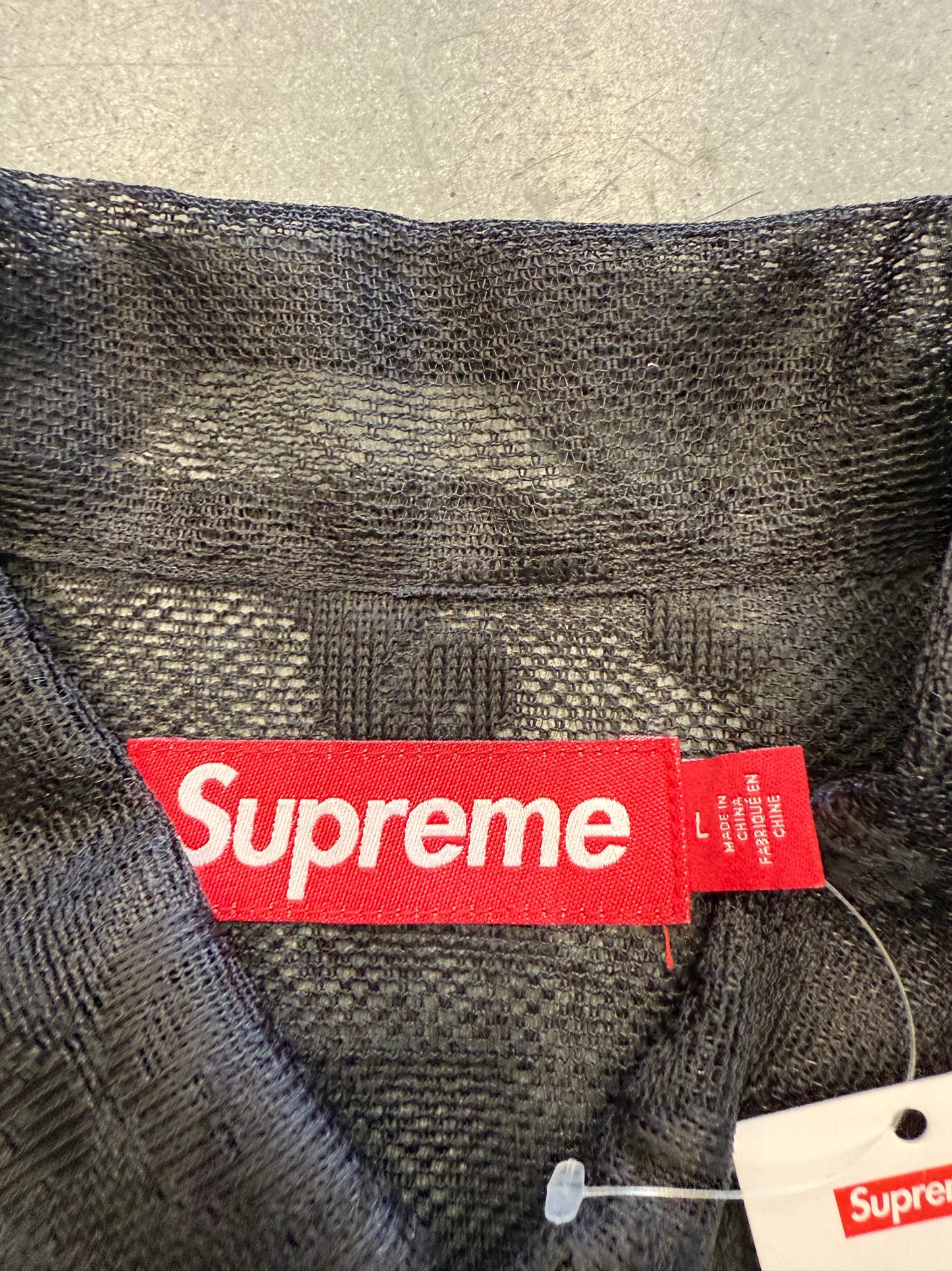 SS25 SUPREME LAST SUPPER LACE S/S SHIRT - BLACK