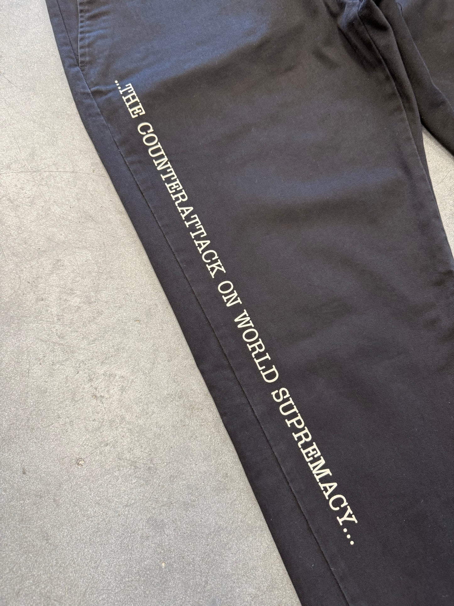 SS18 SUPREME X UNDERCOVER PUBLIC ENEMY WORK PANTS