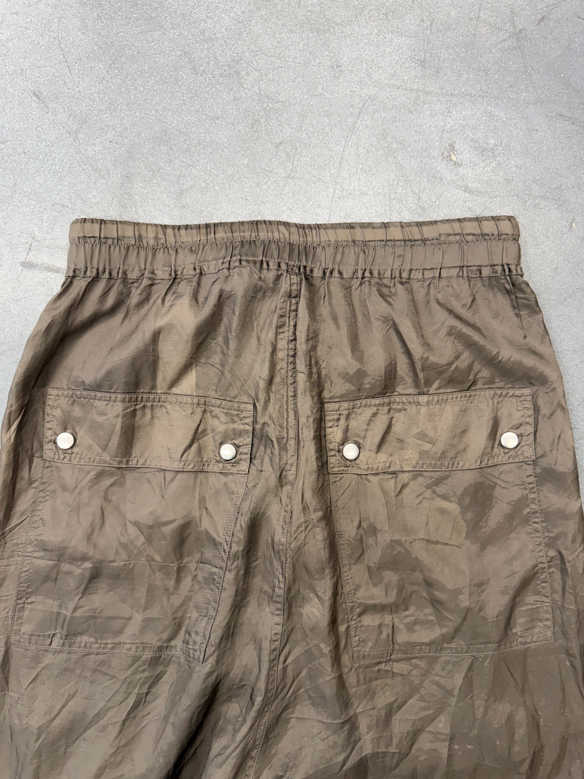 RICK OWENS MAINLINE DRAWSTRING ZIP-FLY DROP-CROTCH PANT