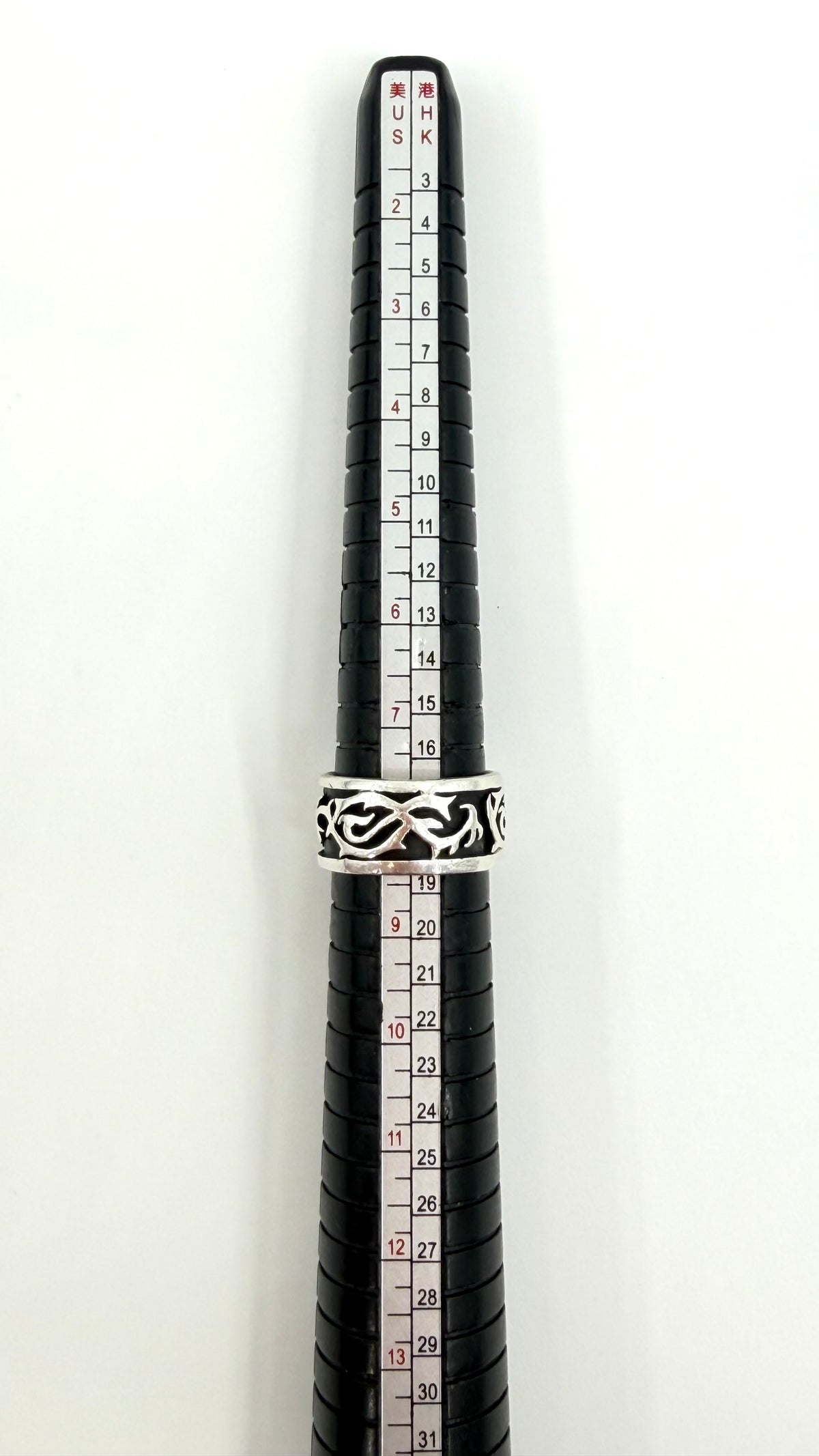 VINTAGE WRAP-AROUND THORN SILVER BAND RING