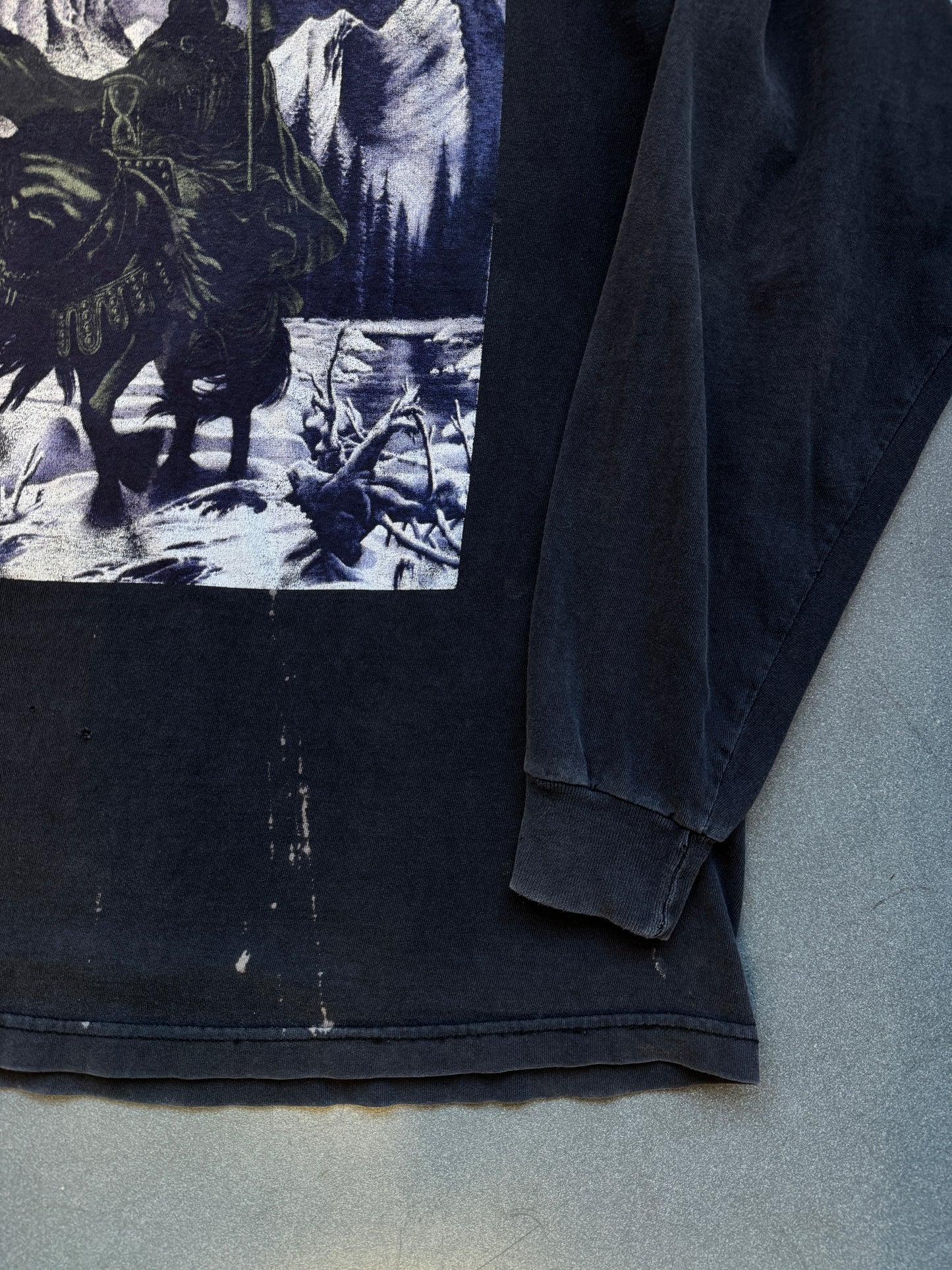 90'S DISSECTION STORM LIGHT REAPER RIDING HORSE LS BAND TEE (FADED TAG)
